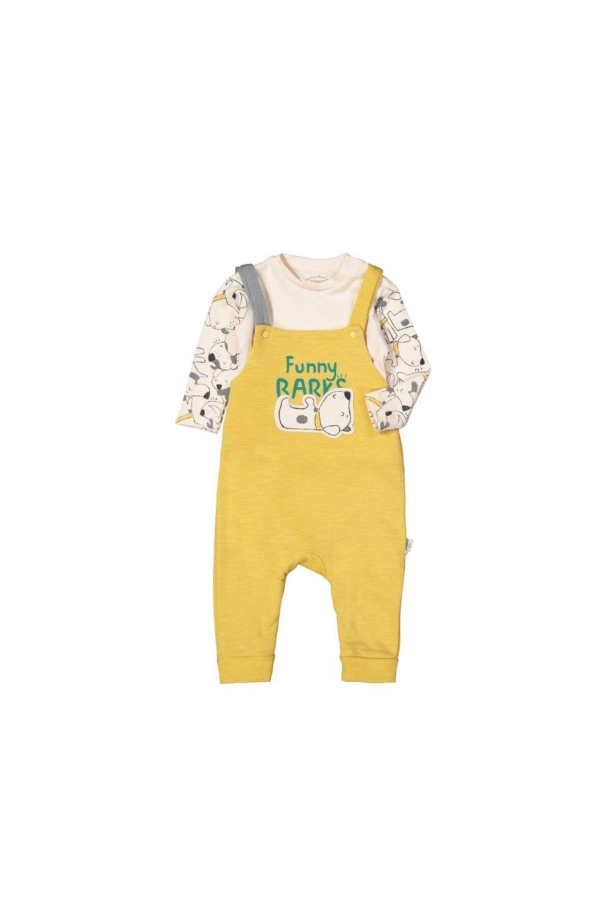 Coco Store Tongs Baby Barks Salopet 2946 Sarı
