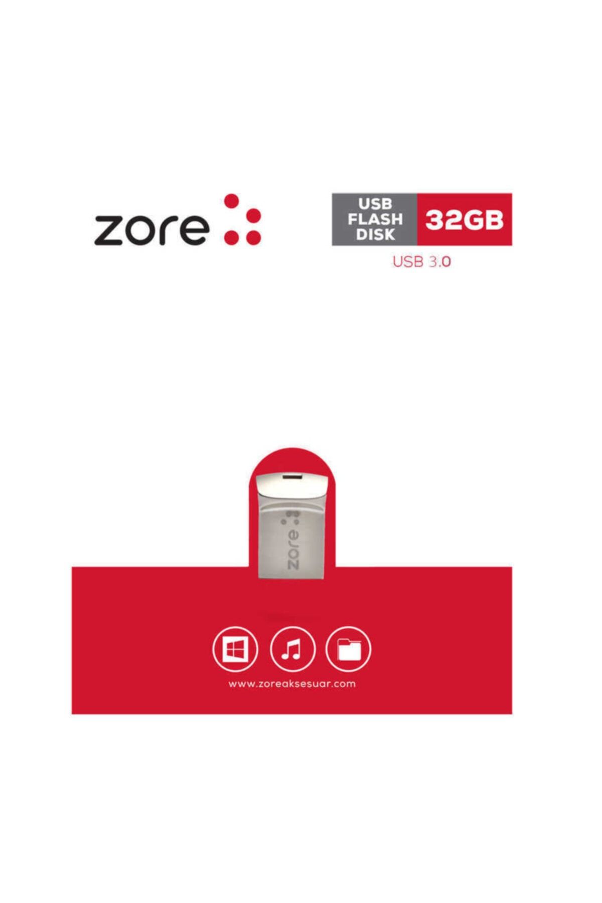 zore3.0 Metal Mini Flash Disk 32 Gb