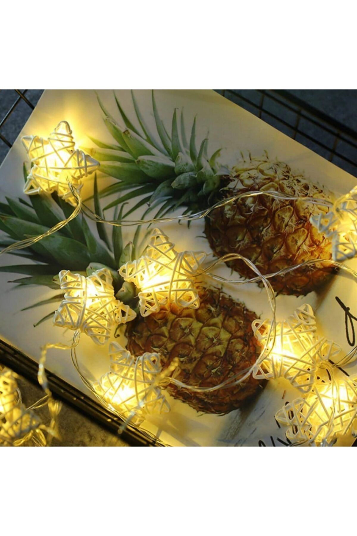 Şeker Ofisi Rattan Ipli Top 10 Lu Dekoratif Led Lamba