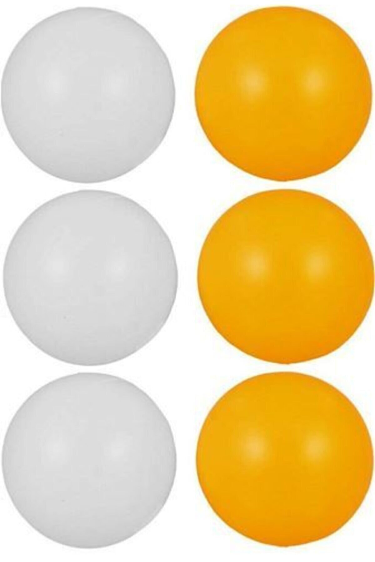 admay Masa Tenis Topu Pinpon Topu 6'lı Turuncu Beyaz