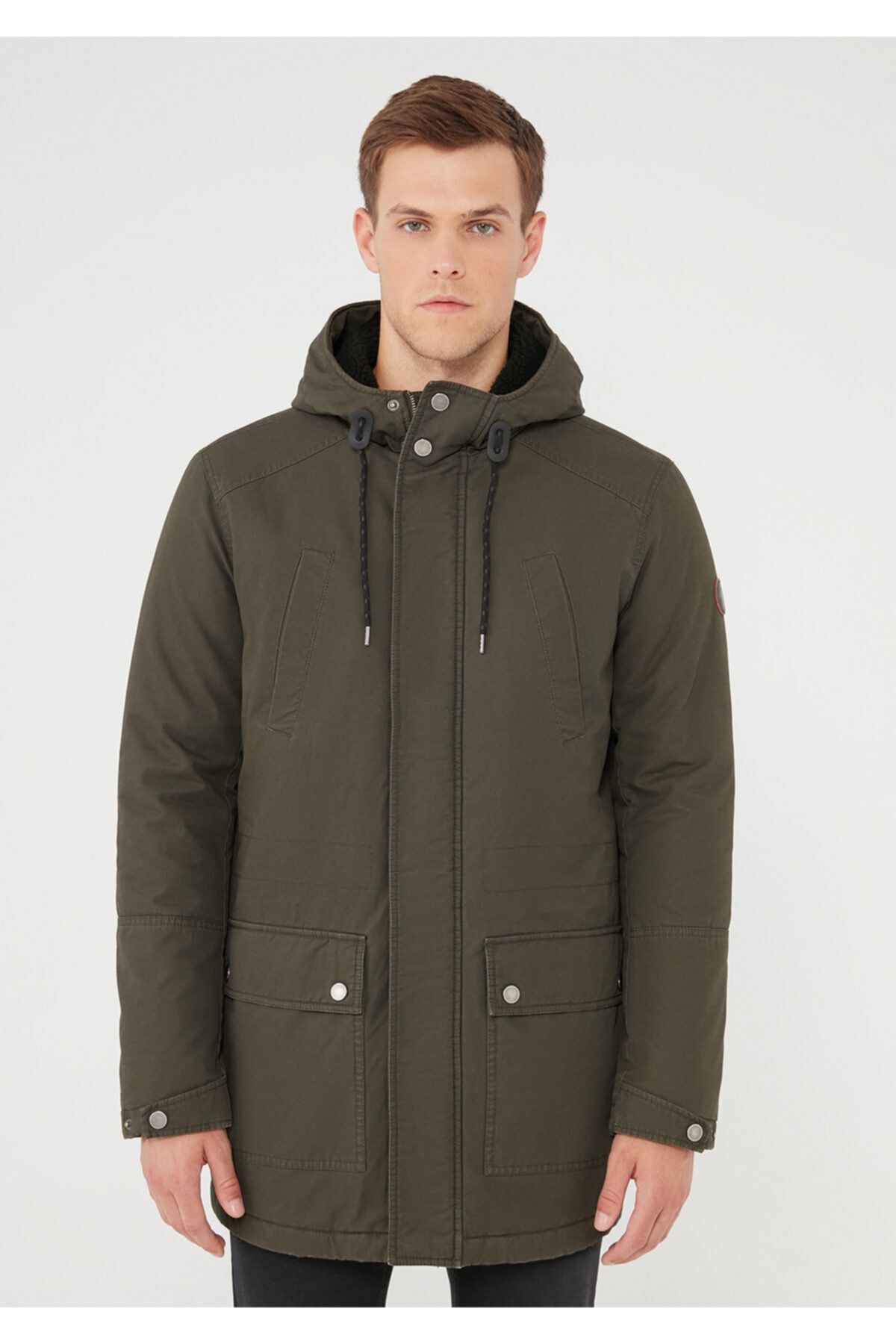 Mavi Uzun Haki Parka 010462-26827
