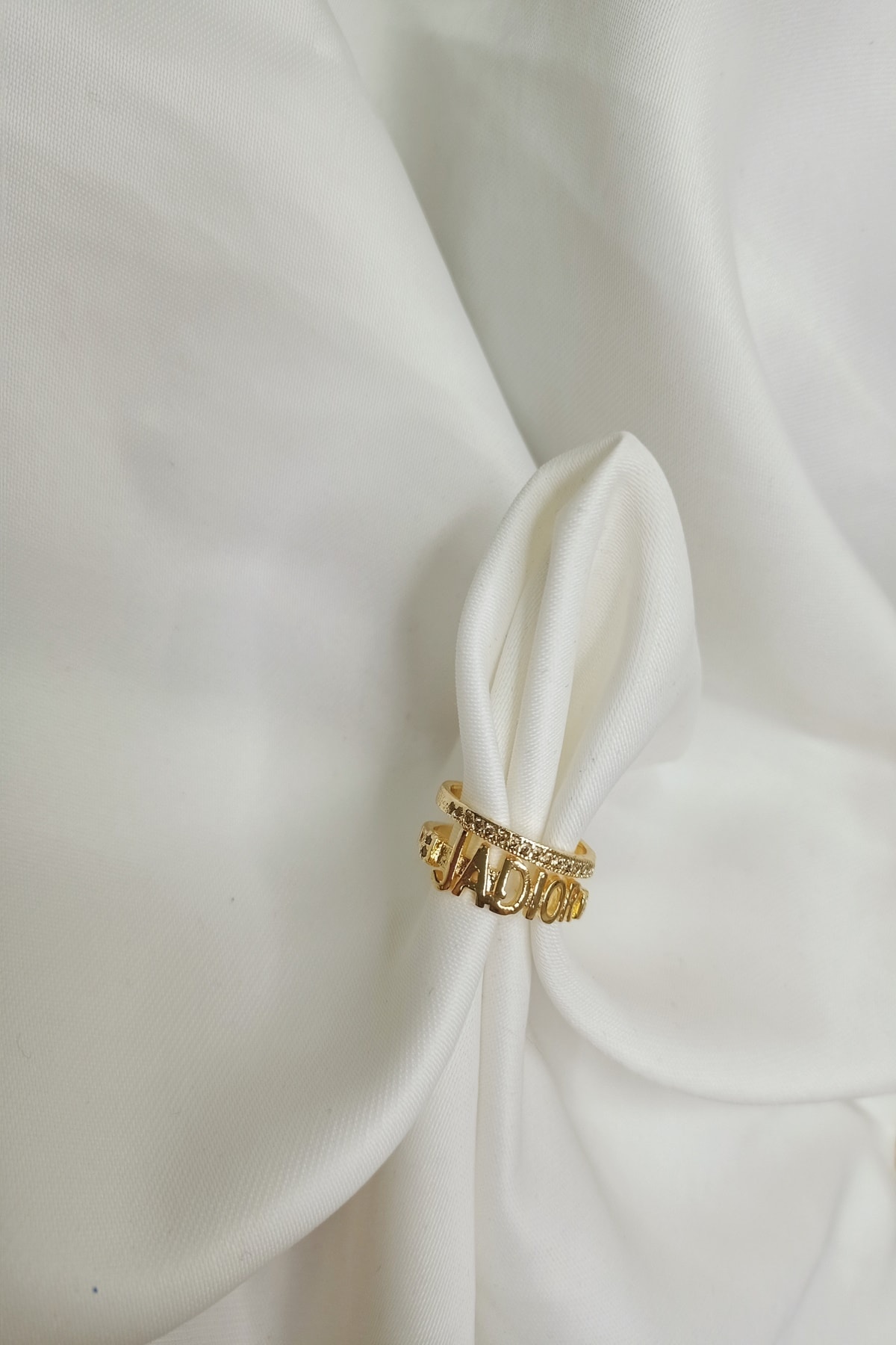 SkyYouAccessories Ja Dıor Marka Zirkon Taşlı Yüzük