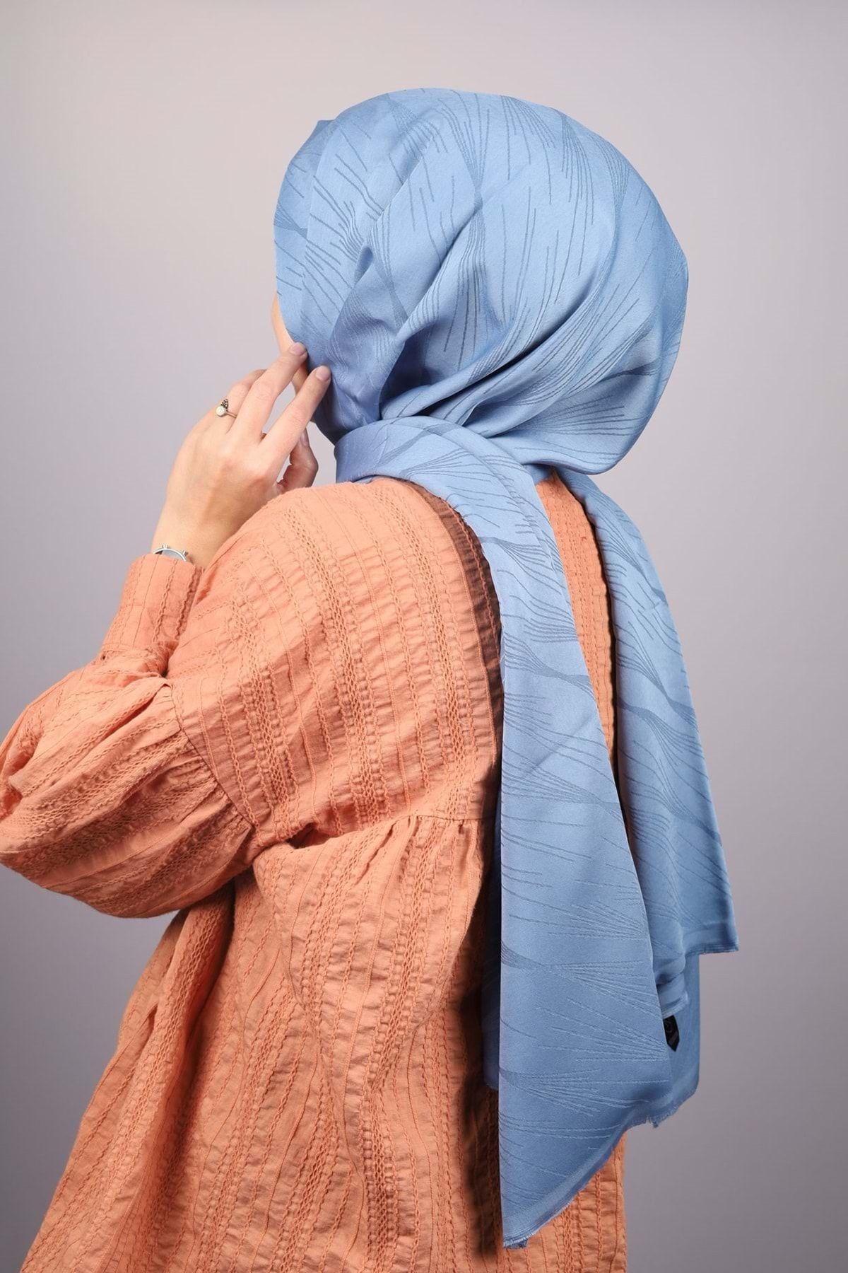 Modakaşmir Moda Kaşmir Ipeksi Jakarlı Şal - Desen-16 - Renk-11