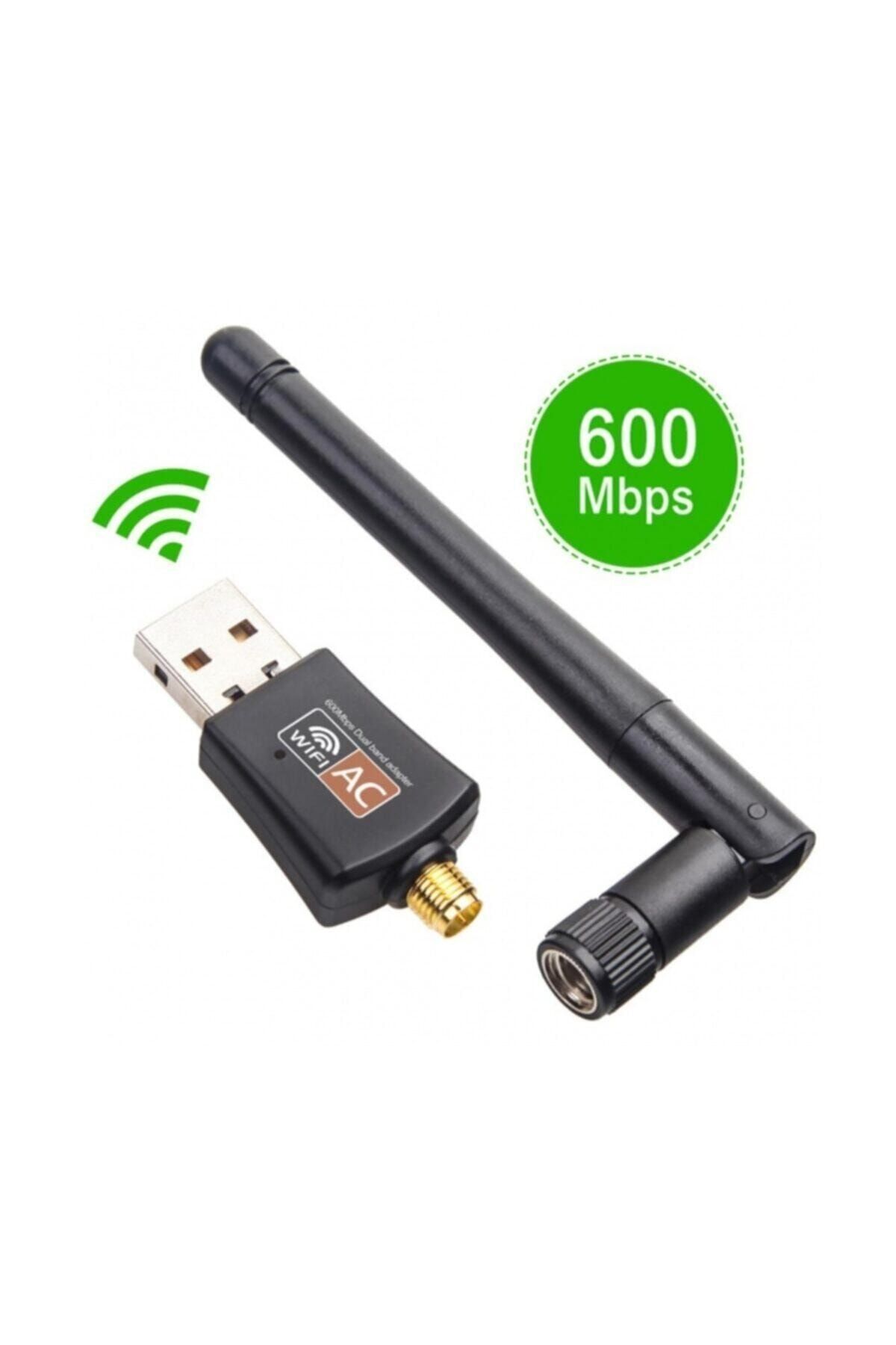 PSG -600 Mbps 5g Dual Band Antenli Kablosuz Usb Wifi Adaptörü 802.11b