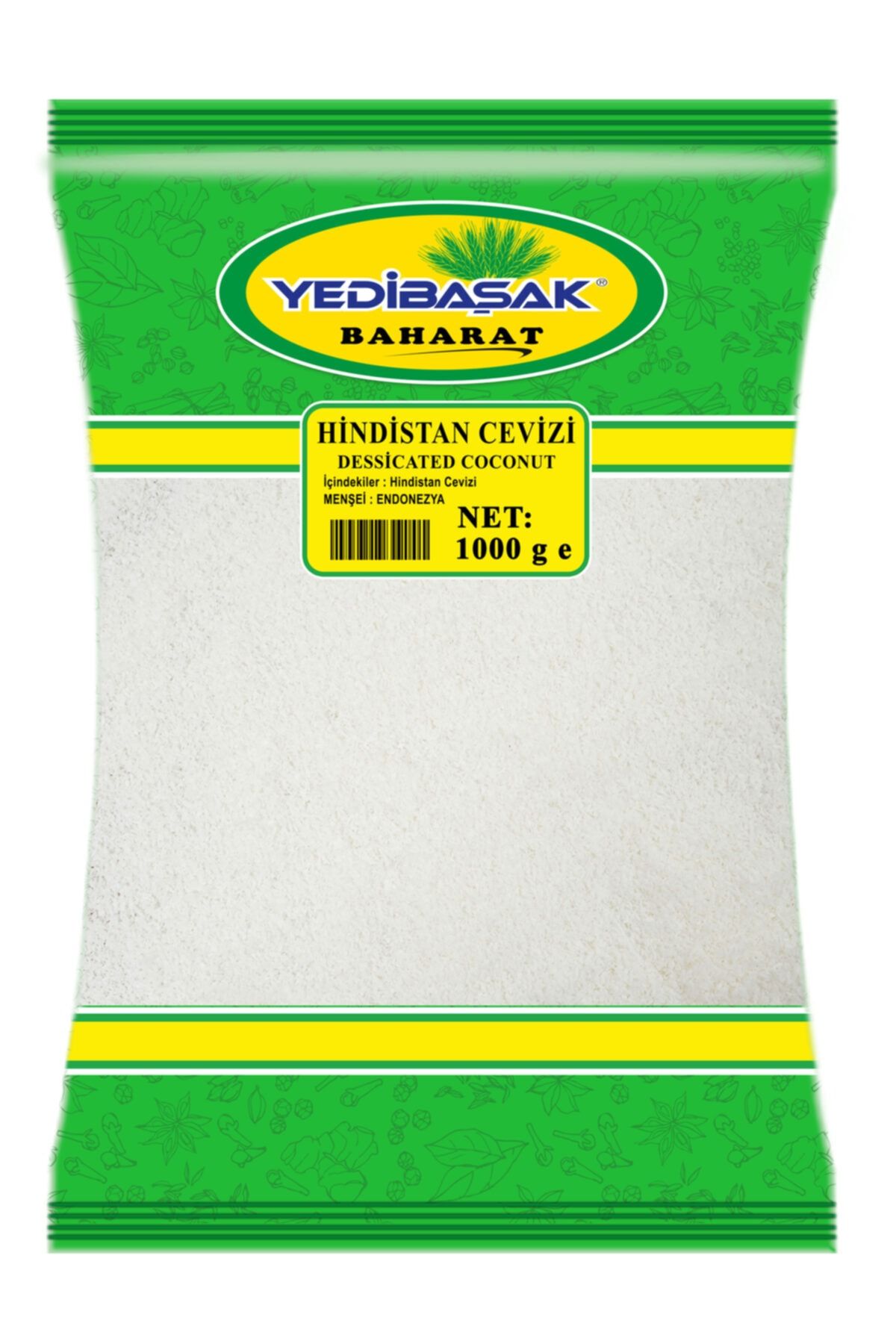 Yedibaşak Baharat Hindistan Cevizi 1000 Gr
