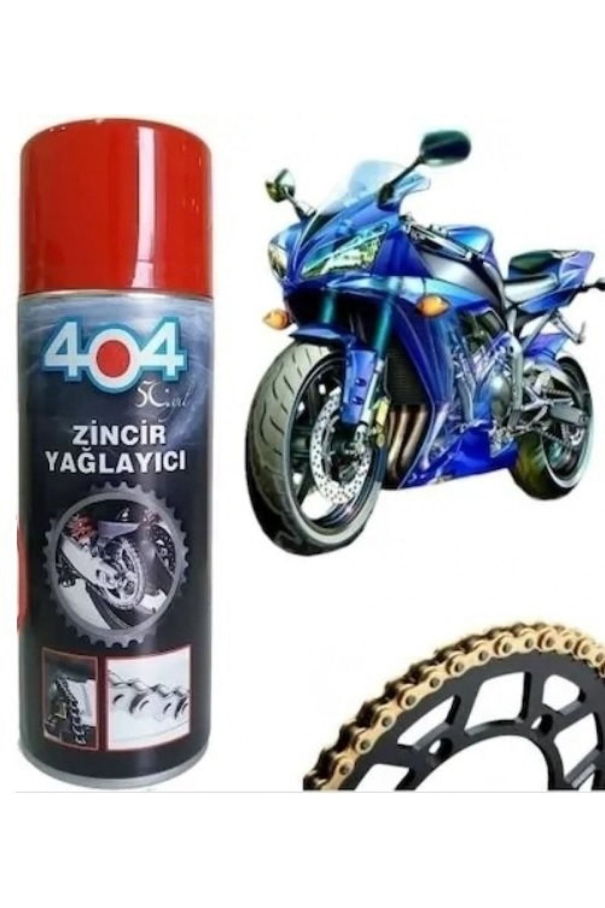 NO.8 HOUSE 404 Bisiklet- Motorsiklet Zincir Yağlayıcı Sprey 400 Ml