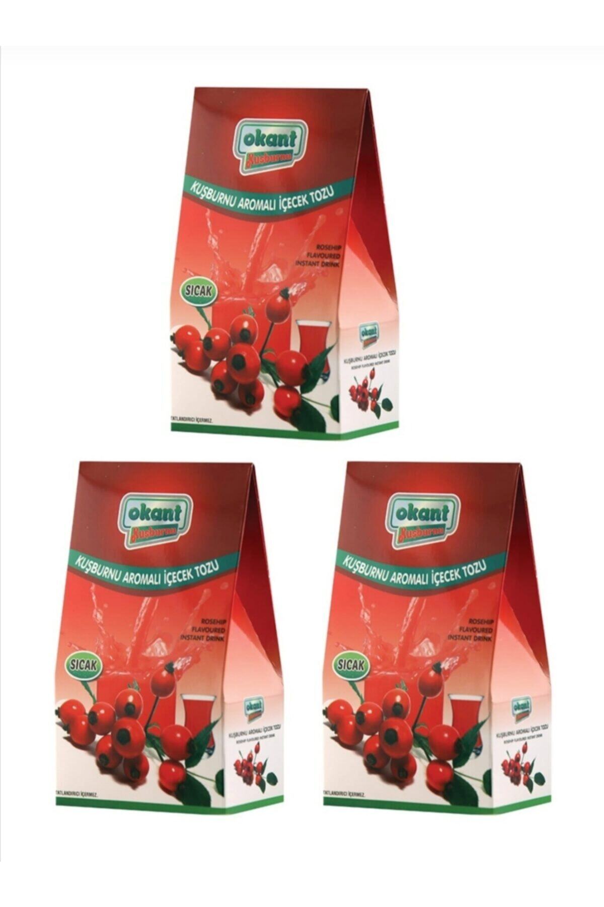 Okant Kuşburnu Aromalı Içecek 3lü Paket %100 Şeker Pancarı Ile Üretim