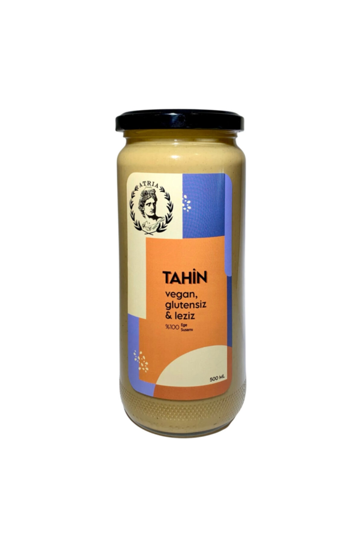 Atria Foods Yerli Tahin Cam Kavanoz Vegan 500 Ml
