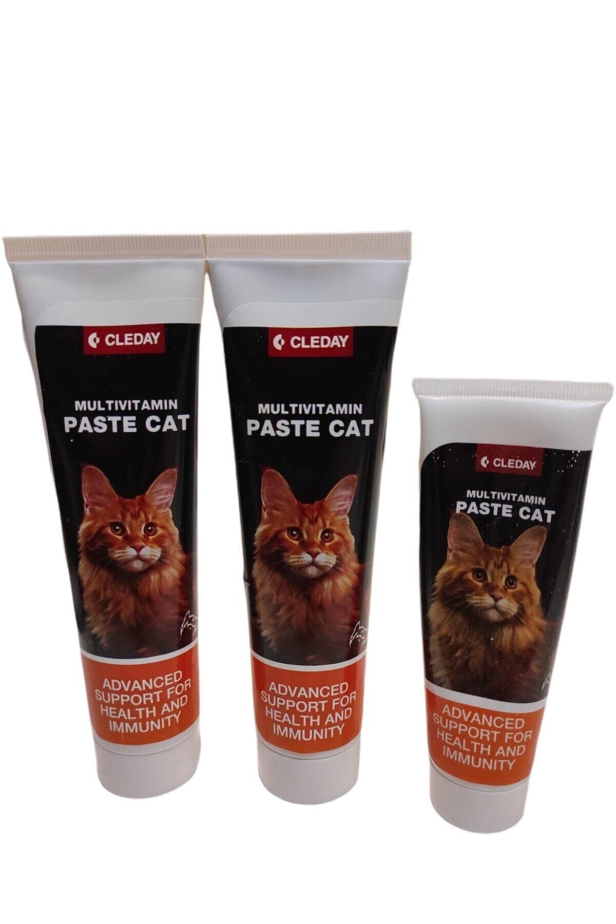 CLEDAY Multivitamin Paste Cat & Kedi Vitamini 100gr 2 Adet (50 Gr Kedi Vitamini Hediyeli)