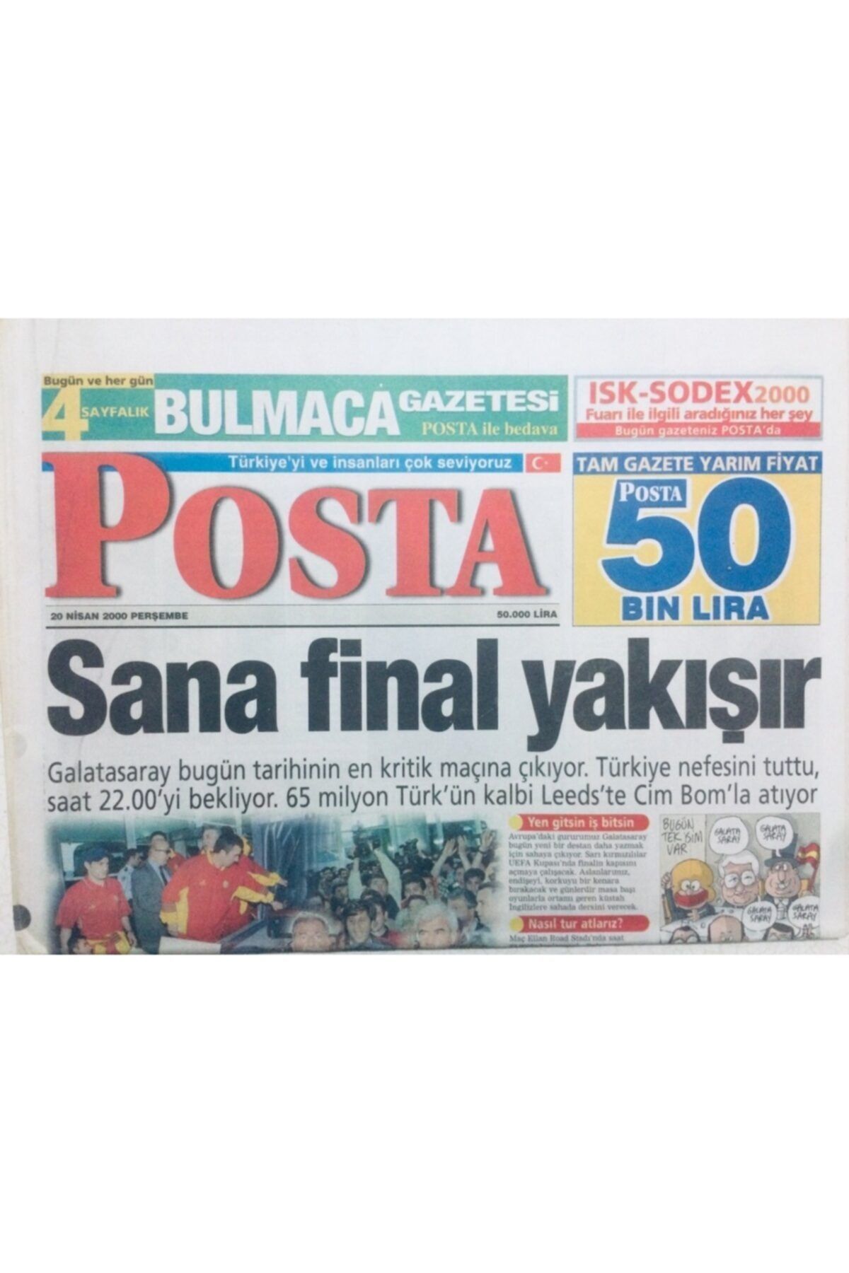 Gökçe Koleksiyon Posta Gazetesi 20 Nisan 2000 - Sen Neymişsin Hülya, Sana Final Yakışır Gz42078