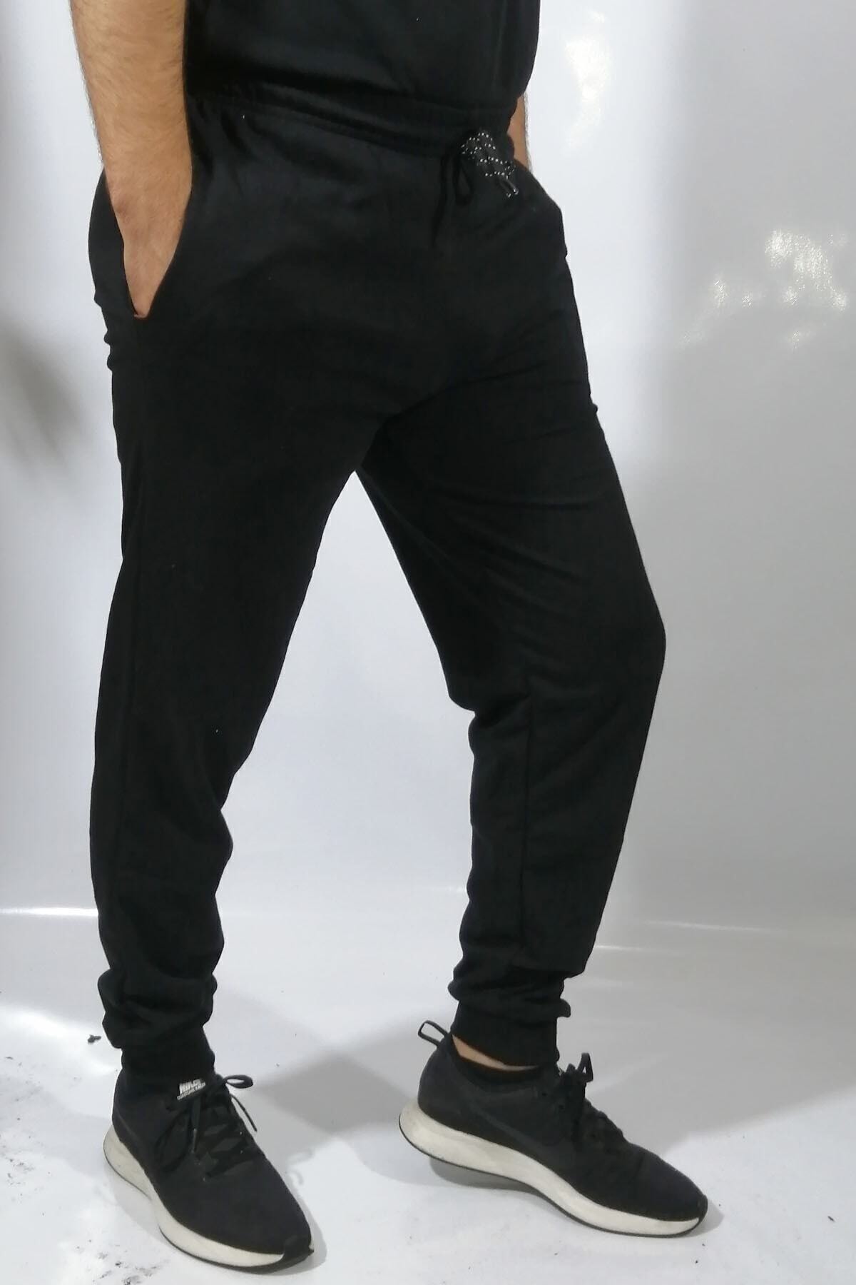 bck Unisex Siyah Eşofman Altı