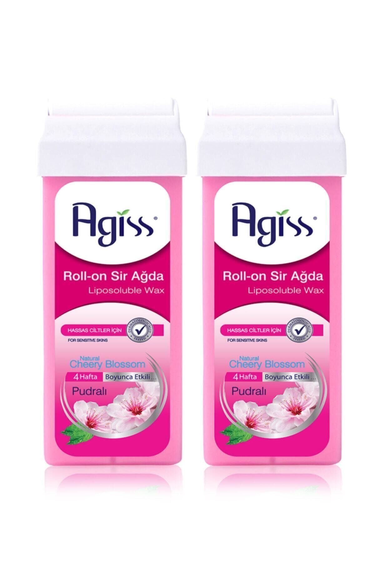 AGISS Hassas Ciltler Için Pudralı  Agiss Roll On Kartuş Sir Ağda 2 Adet