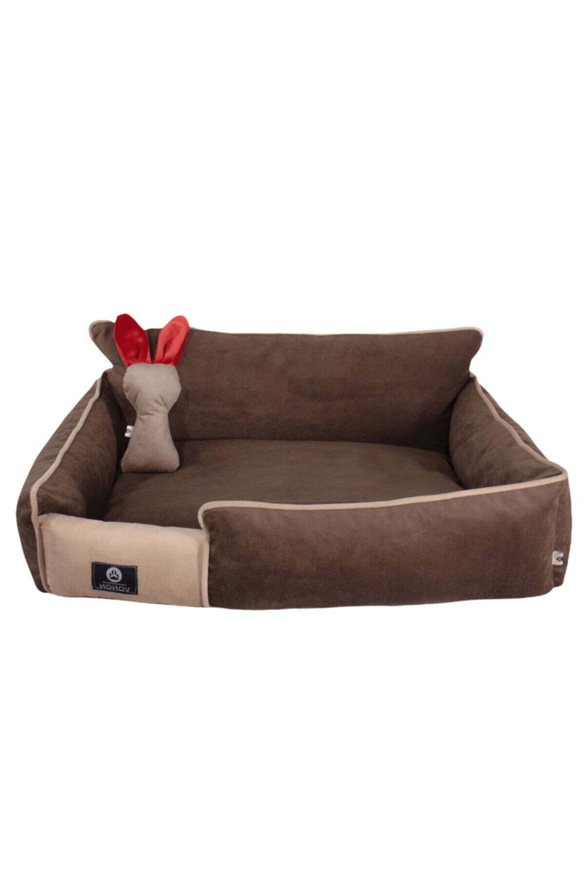 Nohov Premium Lux Seri Iç Mekan Fermuarlı Yıkanabilir Kedi Ve Köpek Yatağı (45*55cm) Small