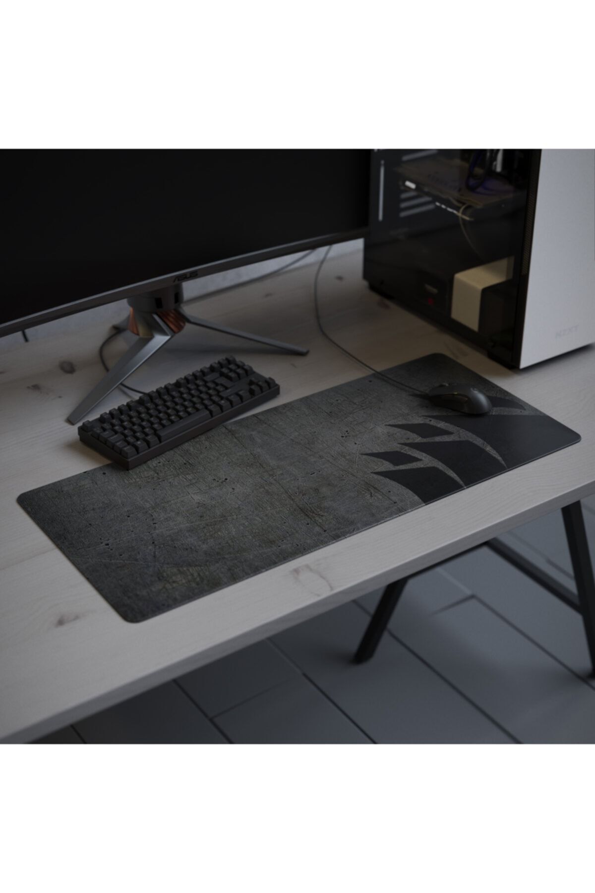 Gamemar 90x40 cm Desenli Dikişli Yıkanabilir Oyuncu Mousepad 2