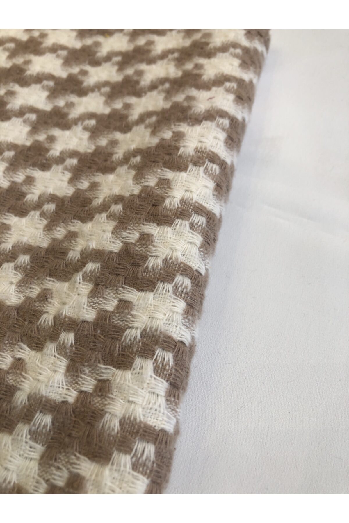 öztayteks Vizon Büyük Kazayağı Desenli Kabanlık Kumaş