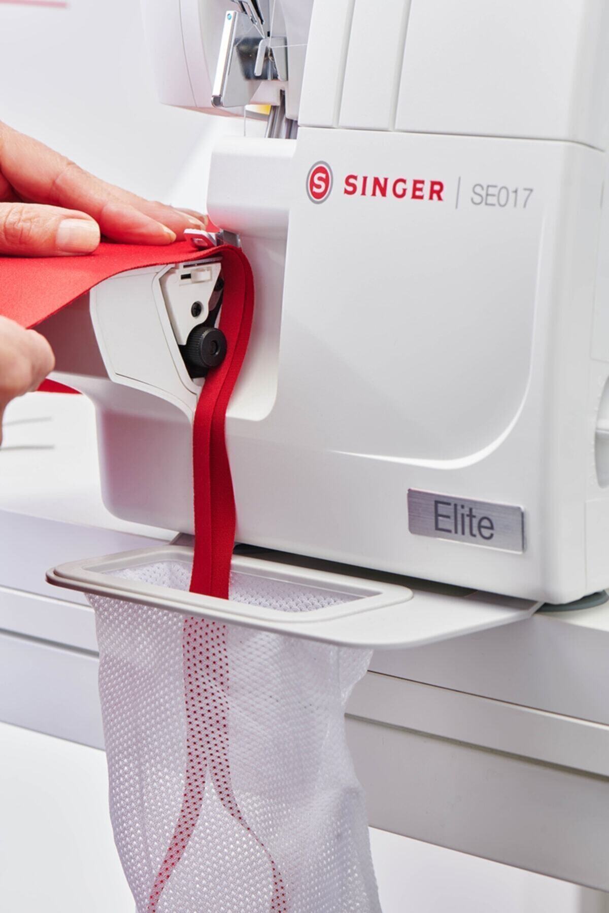 SİNGER Sınger Beyaz Elite Overlok Makinesi Beyaz Nikelaj