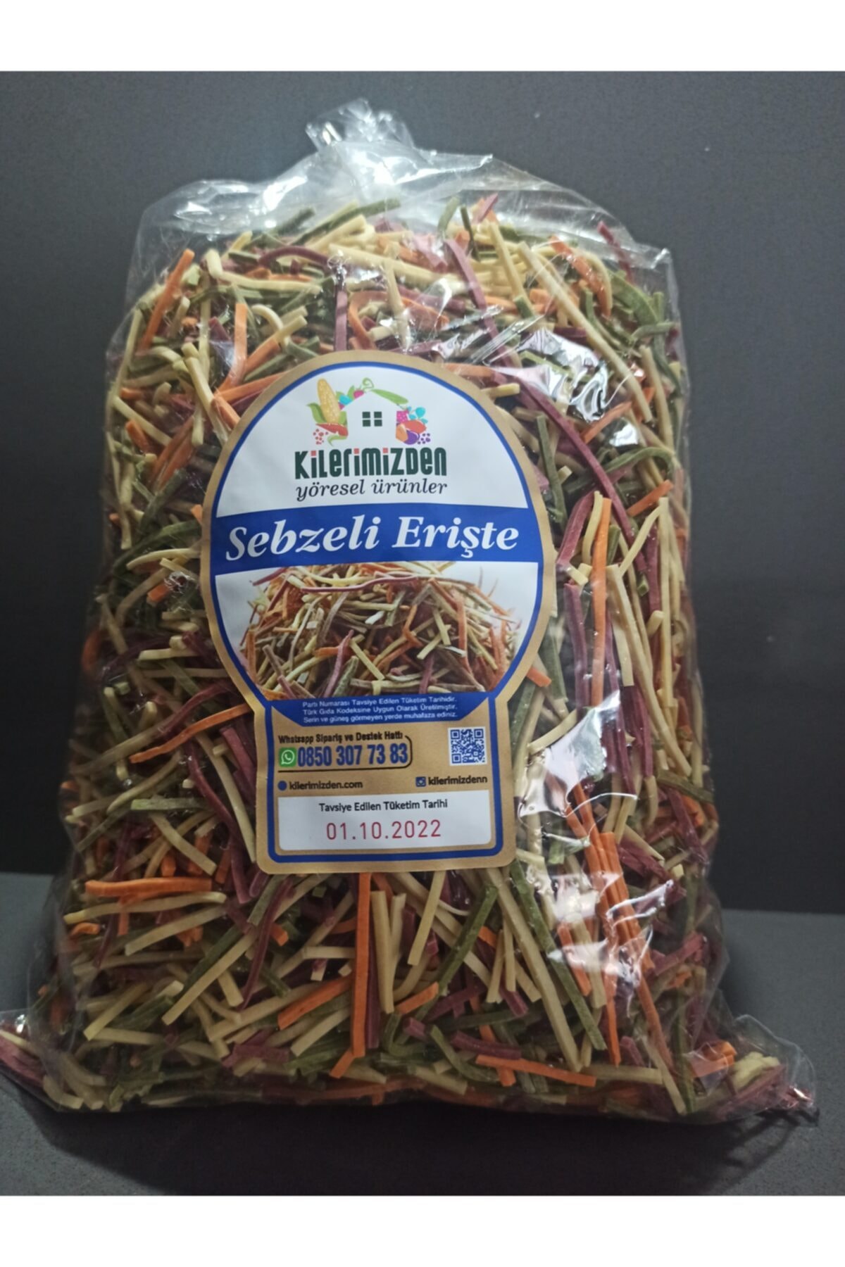 Yöreden Mutfağa Sebzeli Karışık Erişte [1 Kg]