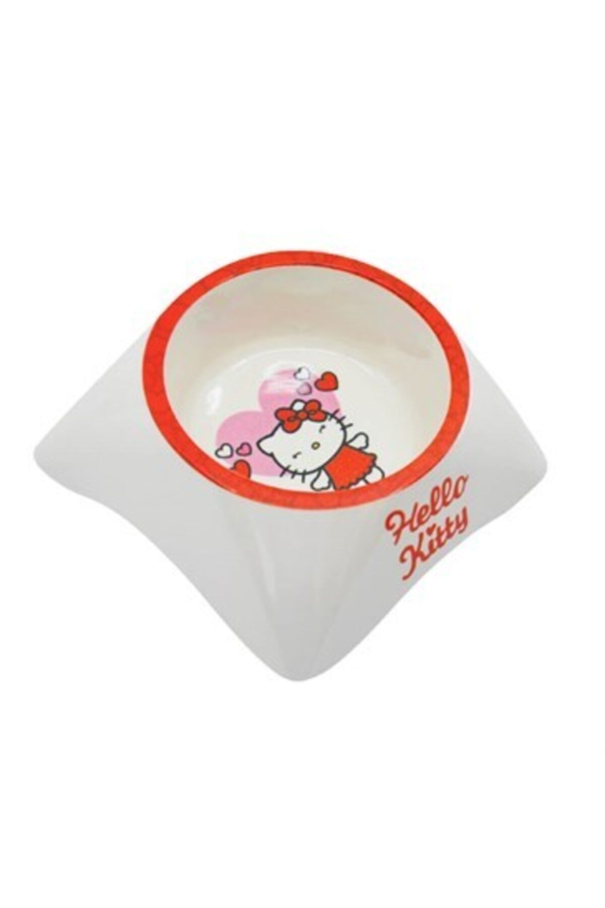 Hello Kitty Tekli Melamin Mama Ve Su Kabı Kırmızı