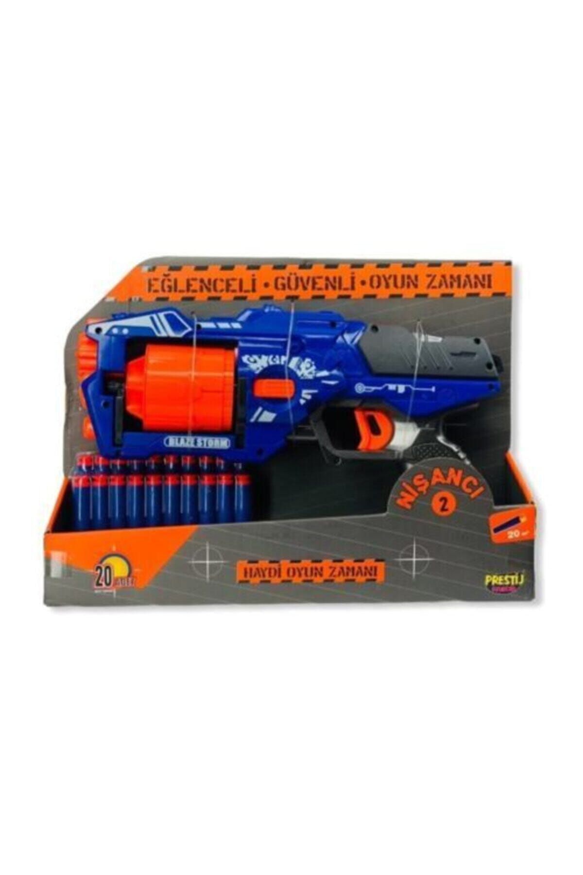 Nerf Yumuşak Mermi Atan Silah 20 Mermili