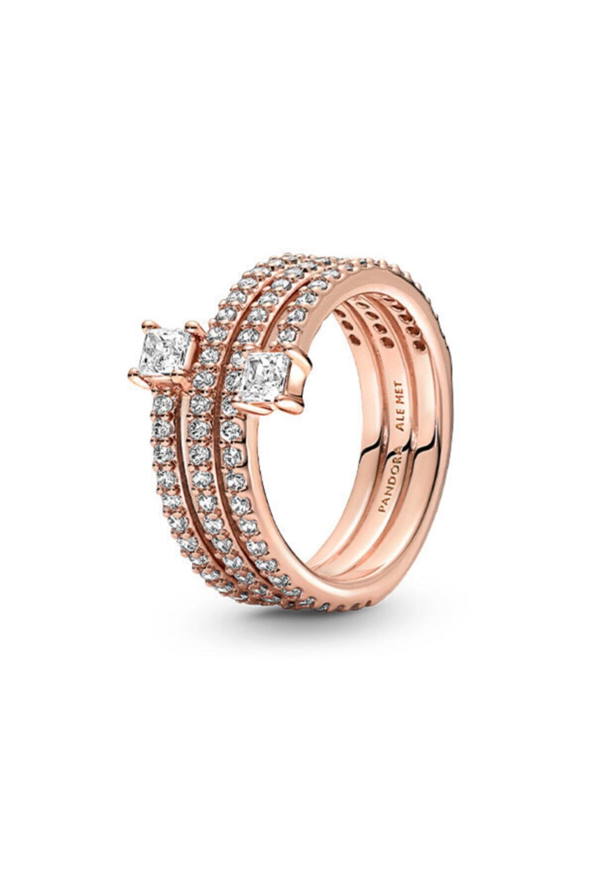 Pandora Üçlü Spiral Yüzük
