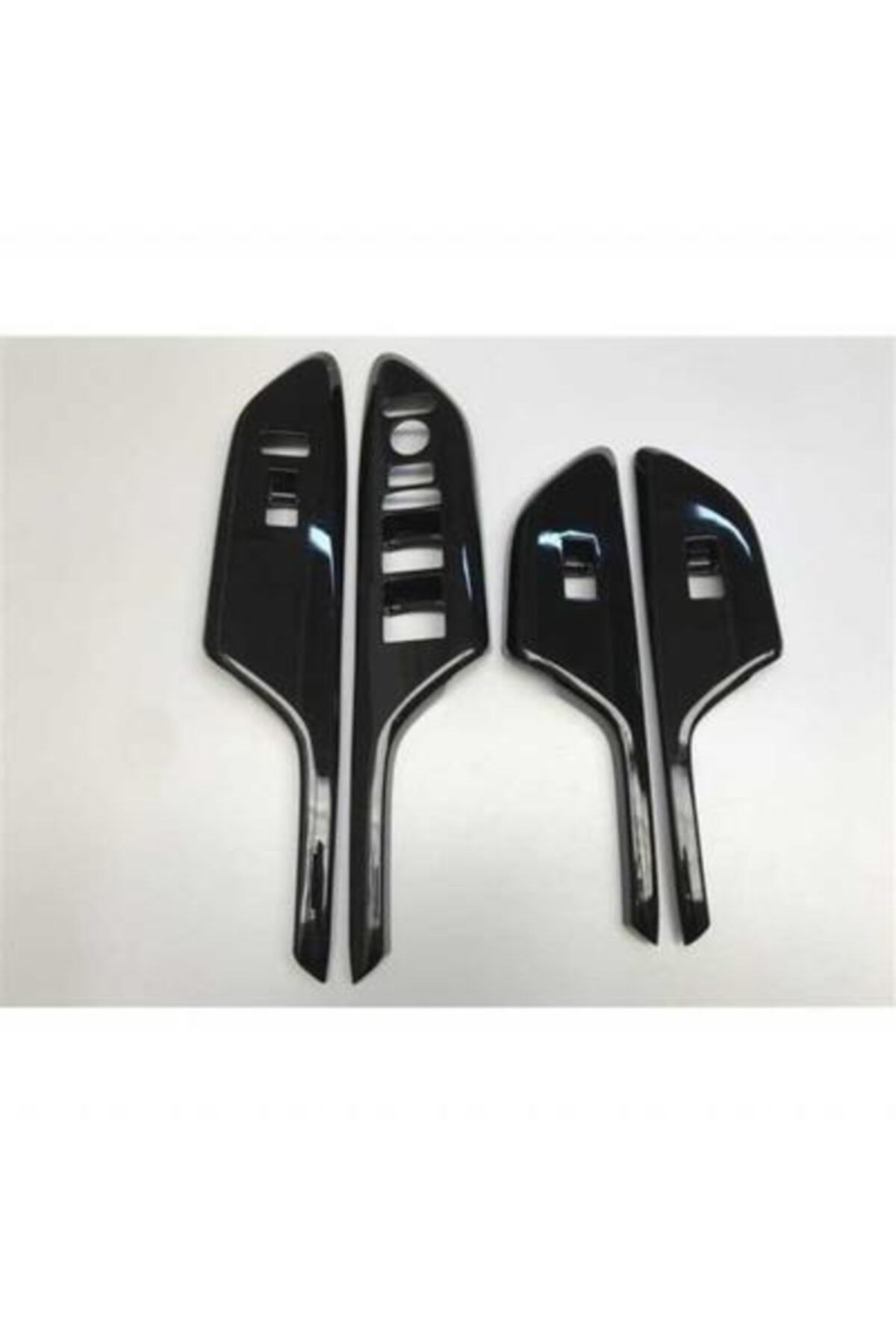 OEM Honda Civic Fc5 16-21 Uyumlu Kolçak Kaplama Cam Düğmesi Kaplama Pianoblack