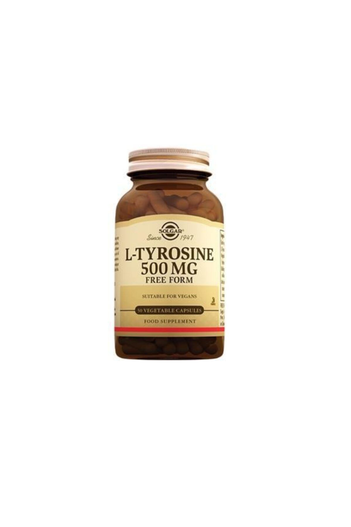 Solgar L-tyrosine 500 Mg 50 Kapsül