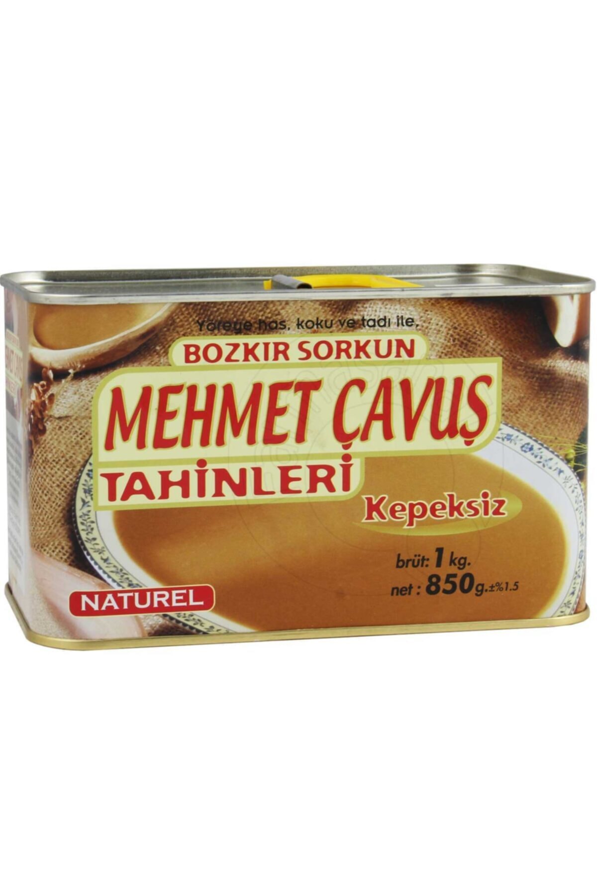 Mehmet Çavuş Kepeksiz Bozkır Tahini Teneke Kutu 1 kg