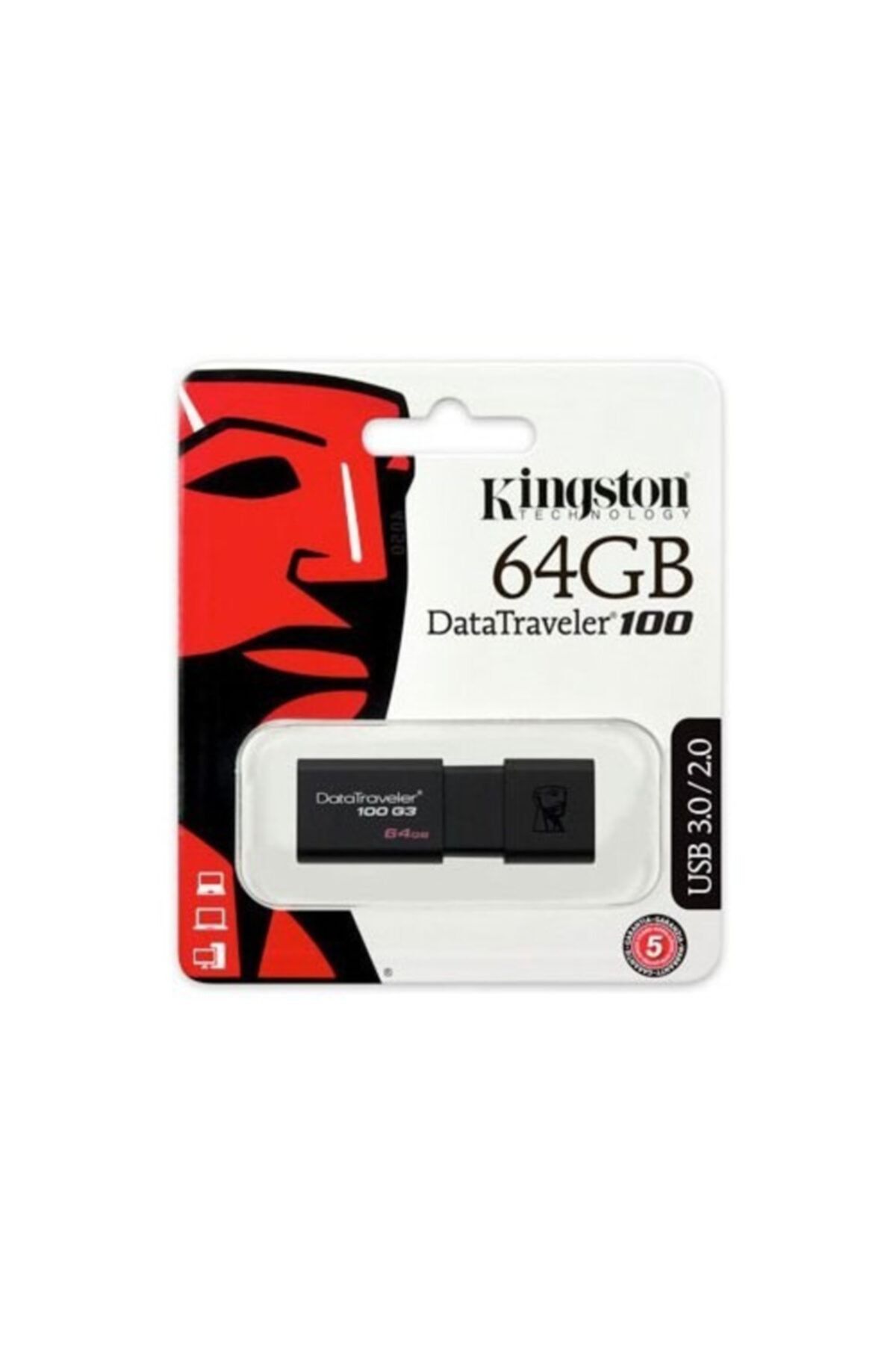 Kingston Kıngston Dt100g364gb 64gb Usb 3.0 Flash Disk