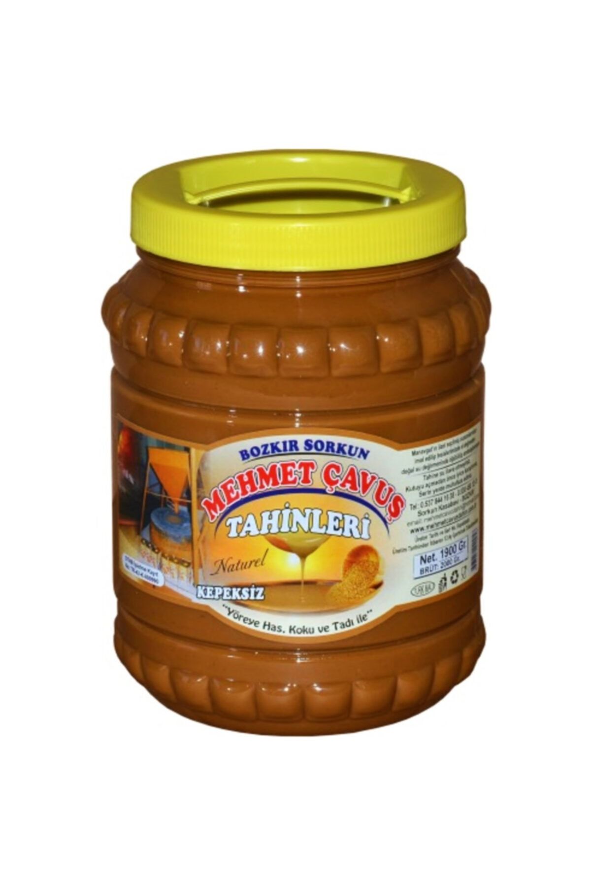 Mehmet Çavuş Kepeksiz Bozkır Tahini Plastik Kutu 2 kg