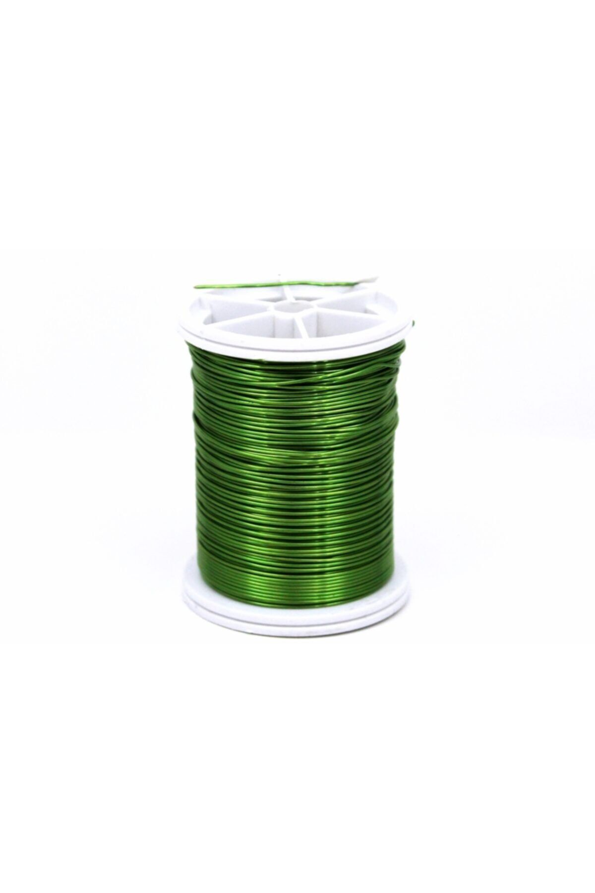 YF STORE 0.30 Mm Yeşil Renk Bakır Tel, Bakır Çiçek Teli, Filografi Teli (47-50 Mt Arasında)