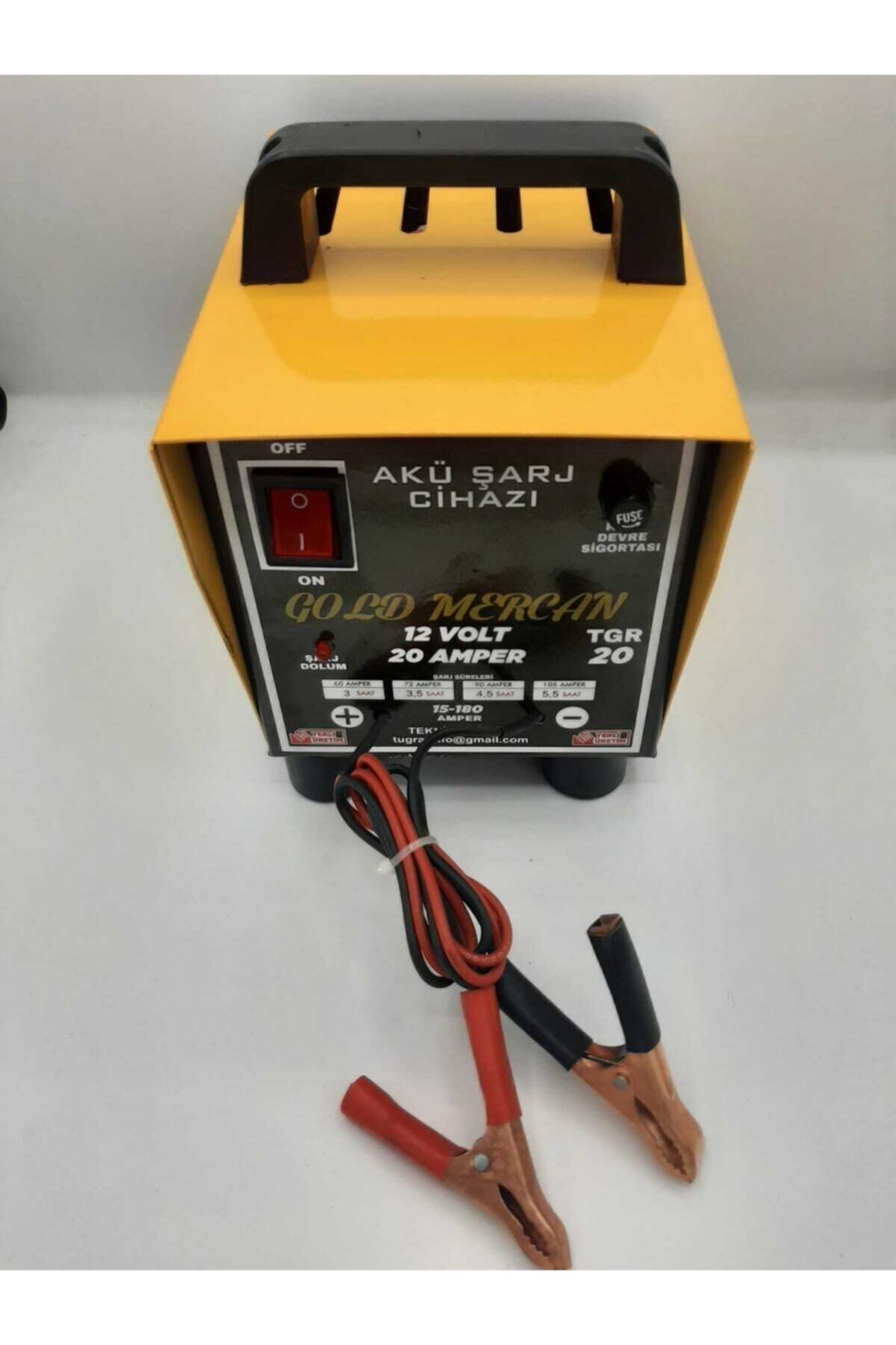 gold mercan 12 20 Akü Şarj Cihazı 200 Ampere Kadar Tüm Aküleri Şarj Eder