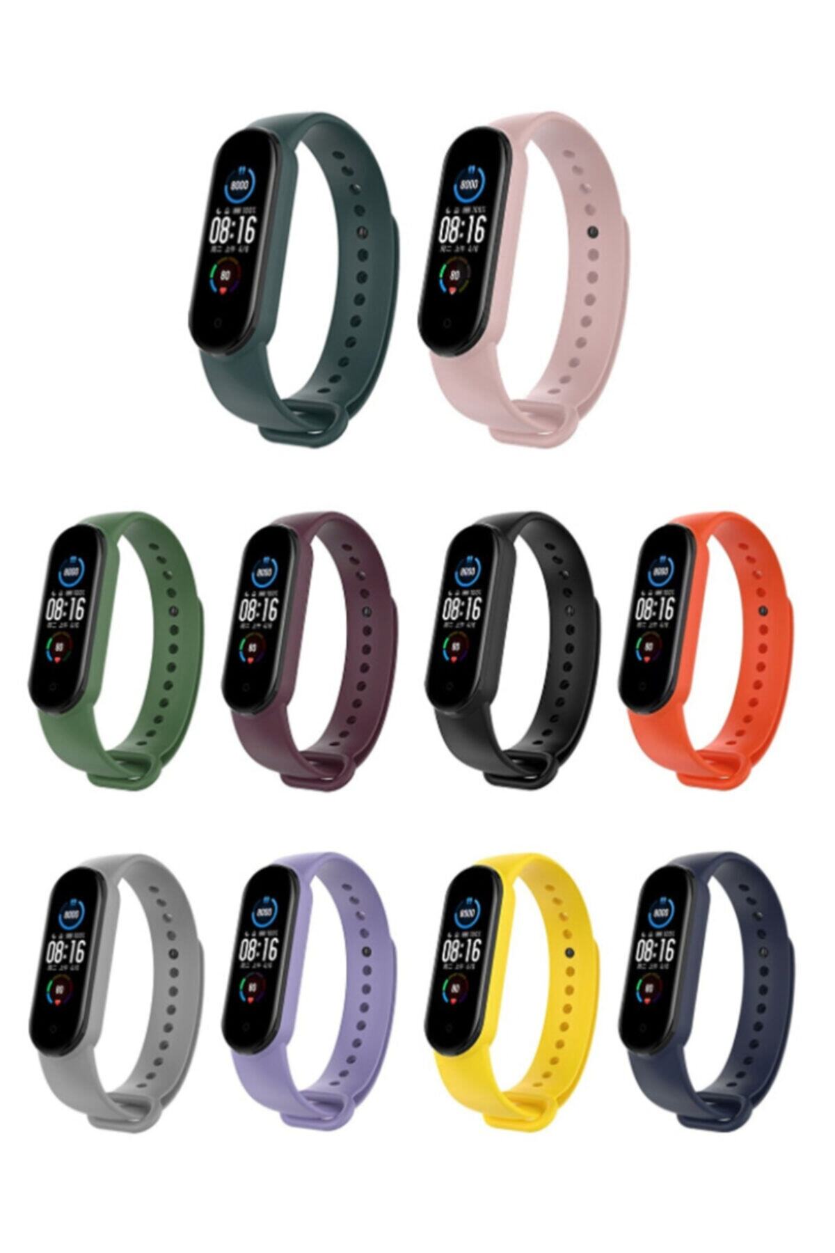 Tiegem Mi Band 5/6 10 Lu Set 3m Kordon Akıllı Bileklik Kordonu Sadece Kordondur.