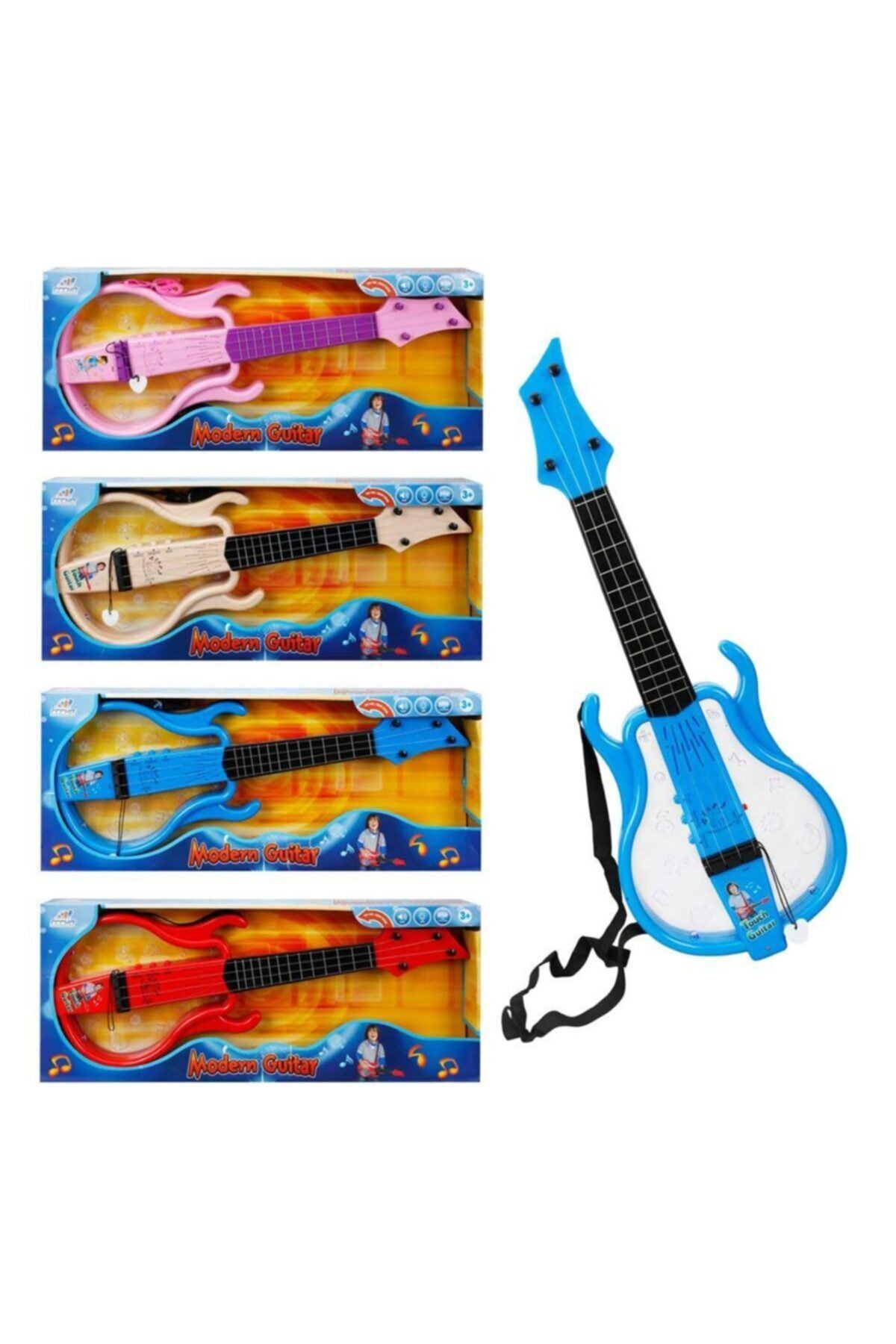sunman toys Sunman Işıklı Ve Müzikli Gerçek Telli Gitar 1 Adet Fiyatıdır