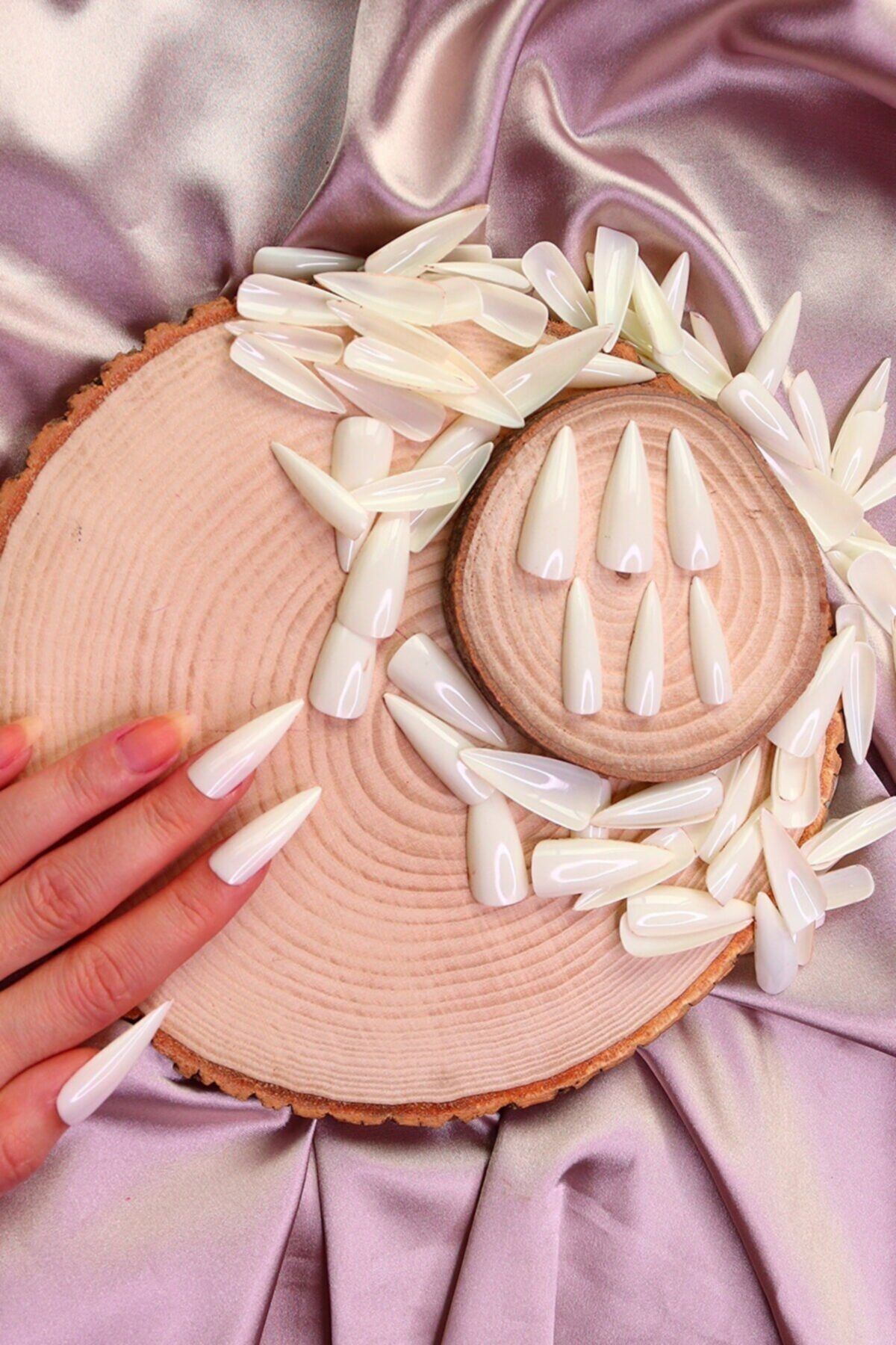 Hedy Beauty 100'lü Sivri Uçlu Beyaz Takma Tırnak