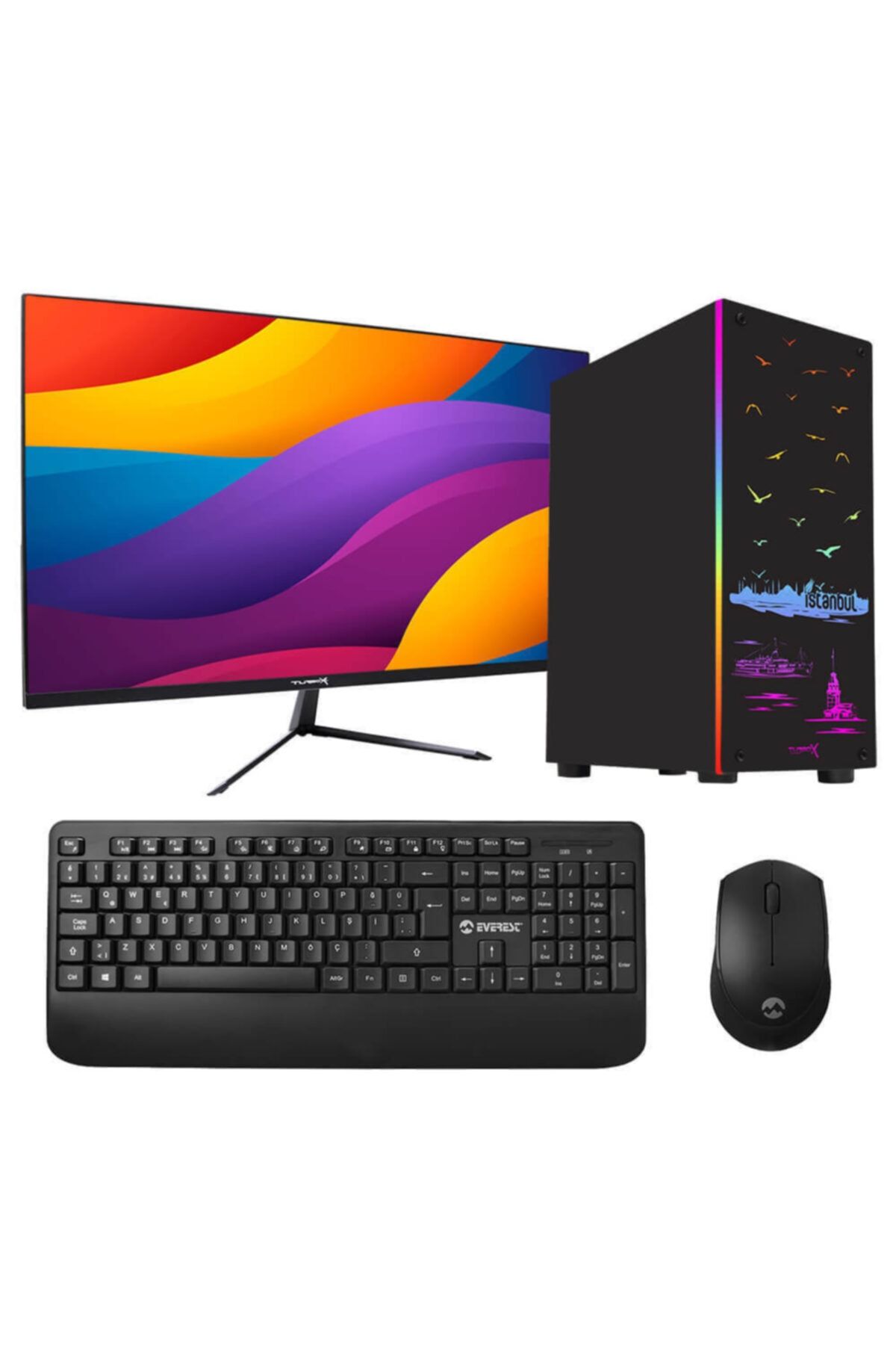 TURBOX Tx1100 I3 4130 8gb Ram 128gb Ssd 23.8'' Monitör Masaüstü Ofis Bilgisayarı
