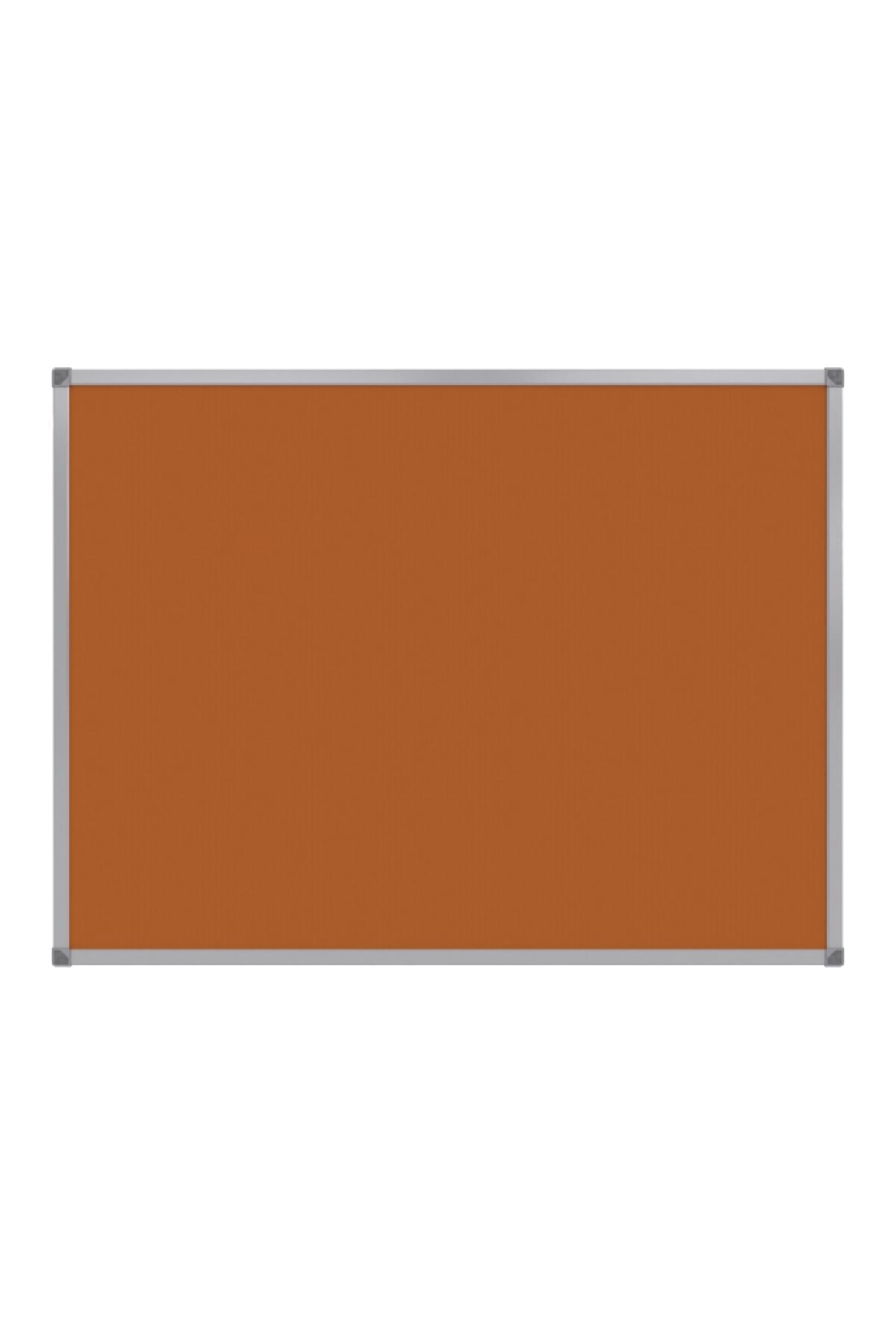 Class 60x90cm Turuncu Kumaş Kaplı Alüminyum Çerçeveli Pano