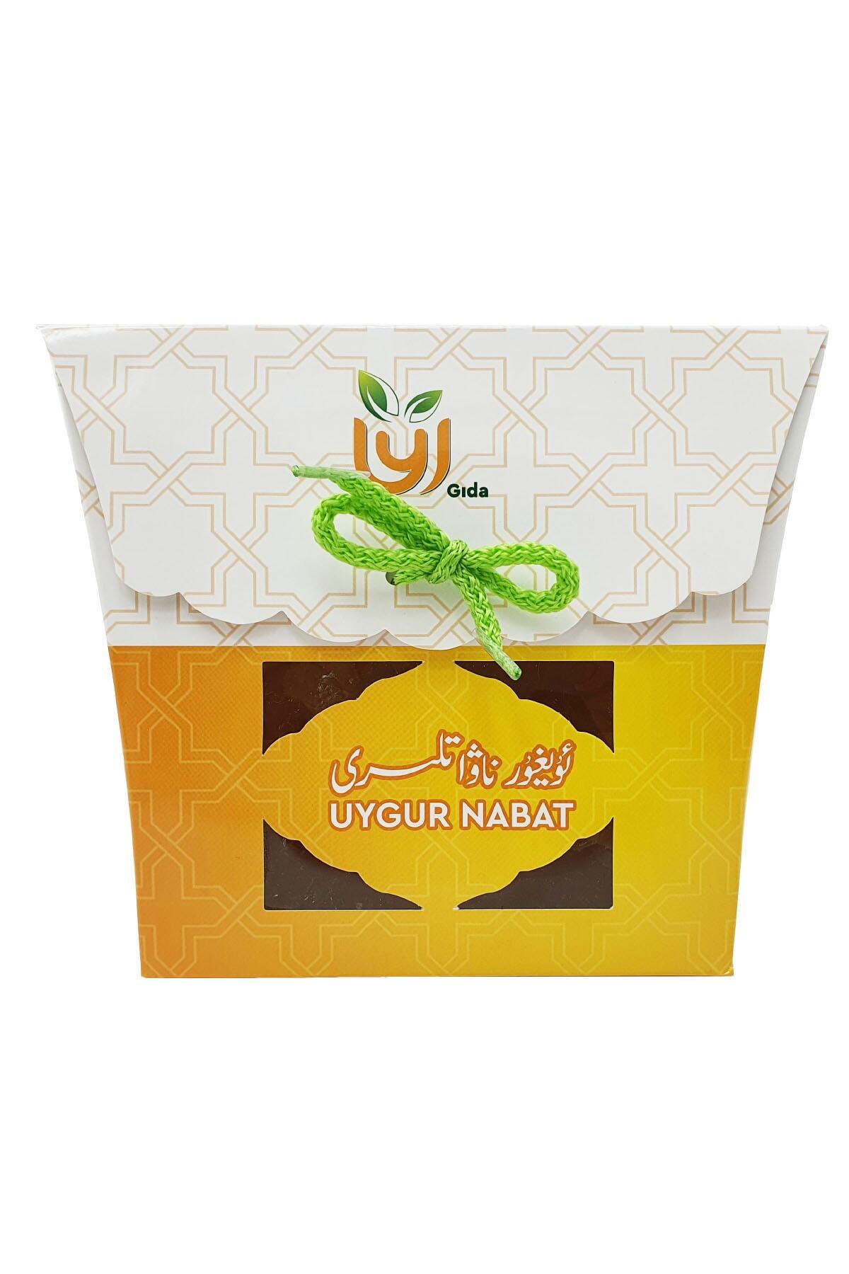 UY GIDA Doğal Kaya (nöbet) Şekeri (1kg) Özel Hediyelik Safranlı Ve Zerdeçallı Sarı Nabat Şekeri