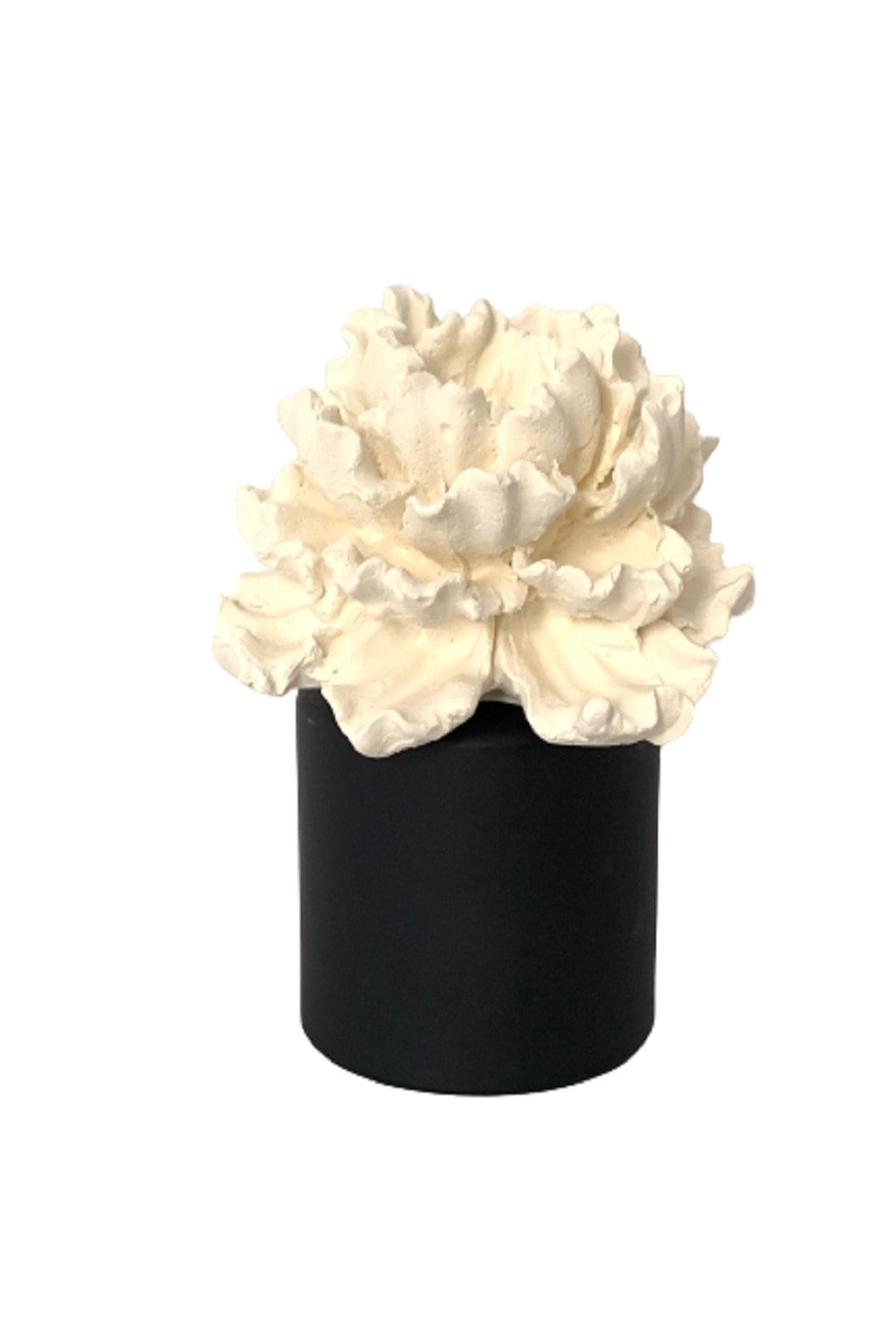 Ssakura Mum 200 Cc Siyah Mat Cam Şişe Karanfil Seramik Taşlı Black Vanilla Oda Kokusu