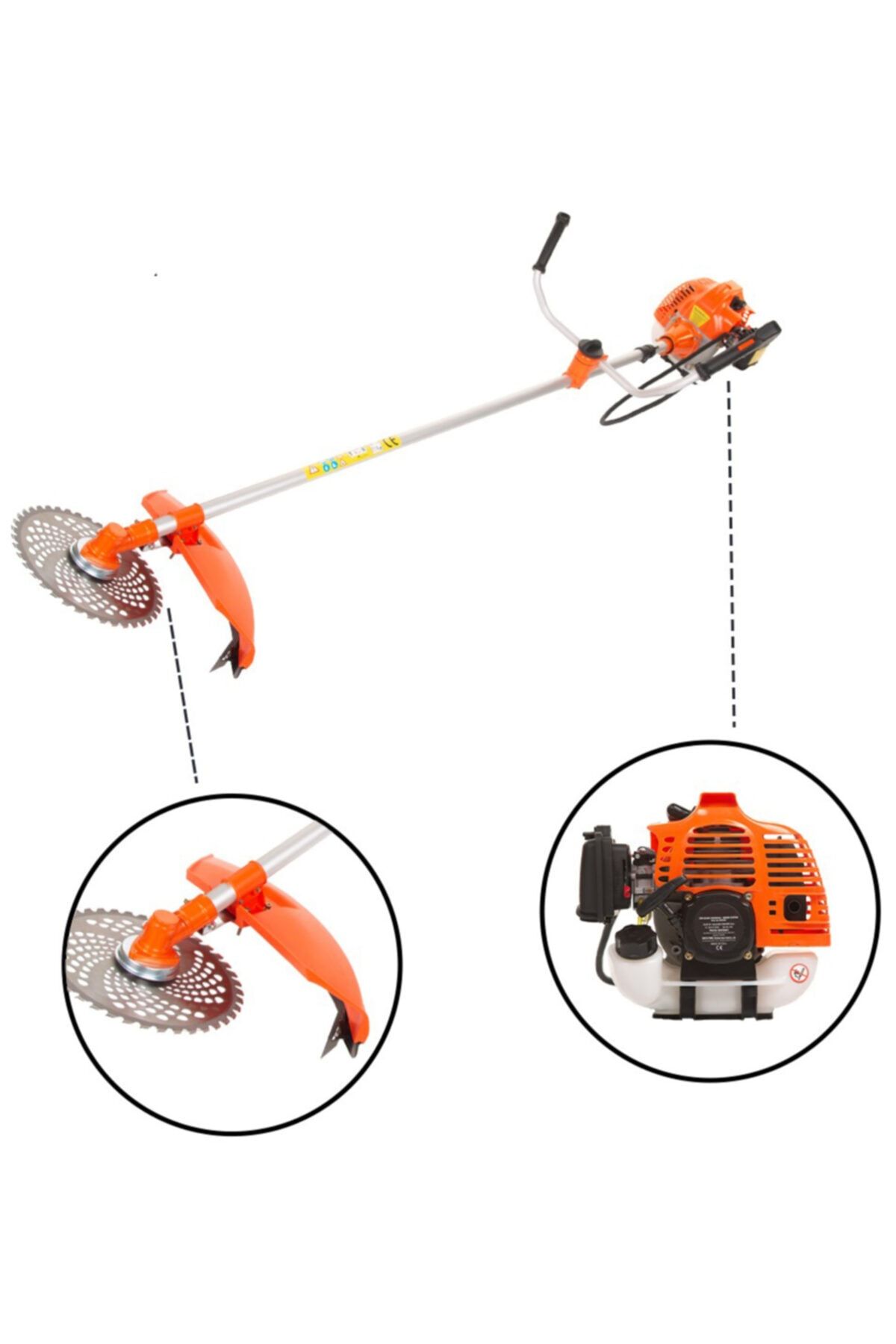 Millian Plus 6.3 Hp X-force 9500 Rpm Seri Kullanım Yan Tipi Tırpan Ot Çim Çayır Biçme Kesme