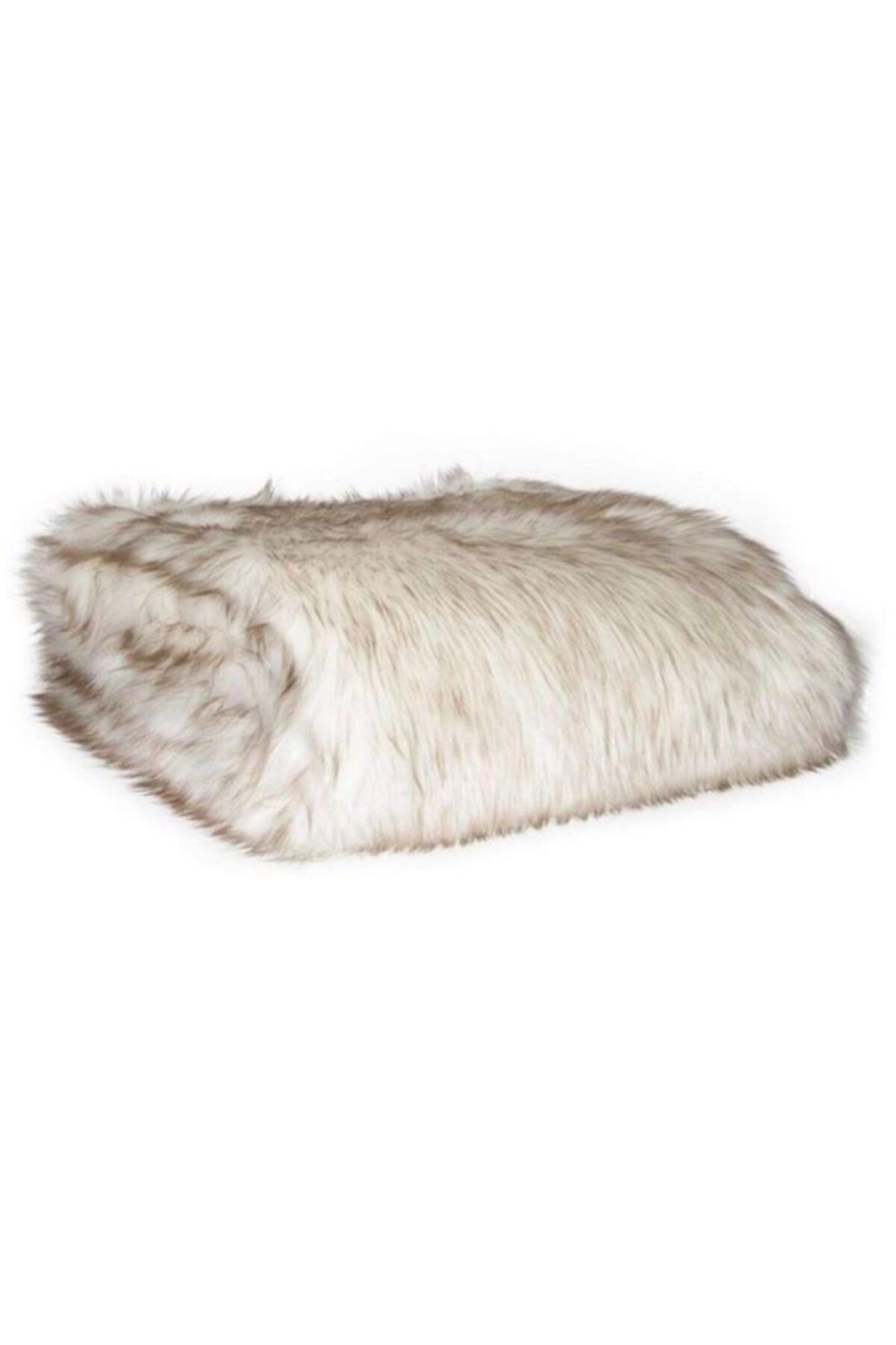 MER HOME Kırçıllı Krem Peluş Yatak/ Koltuk Şalı (140X140)