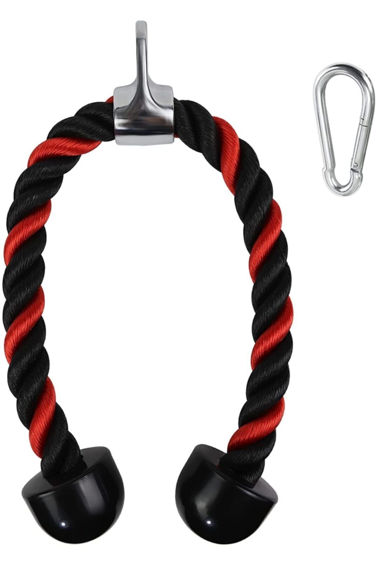 JIMX Rope Pushdown Triceps Halatı Kırmızı Siyah