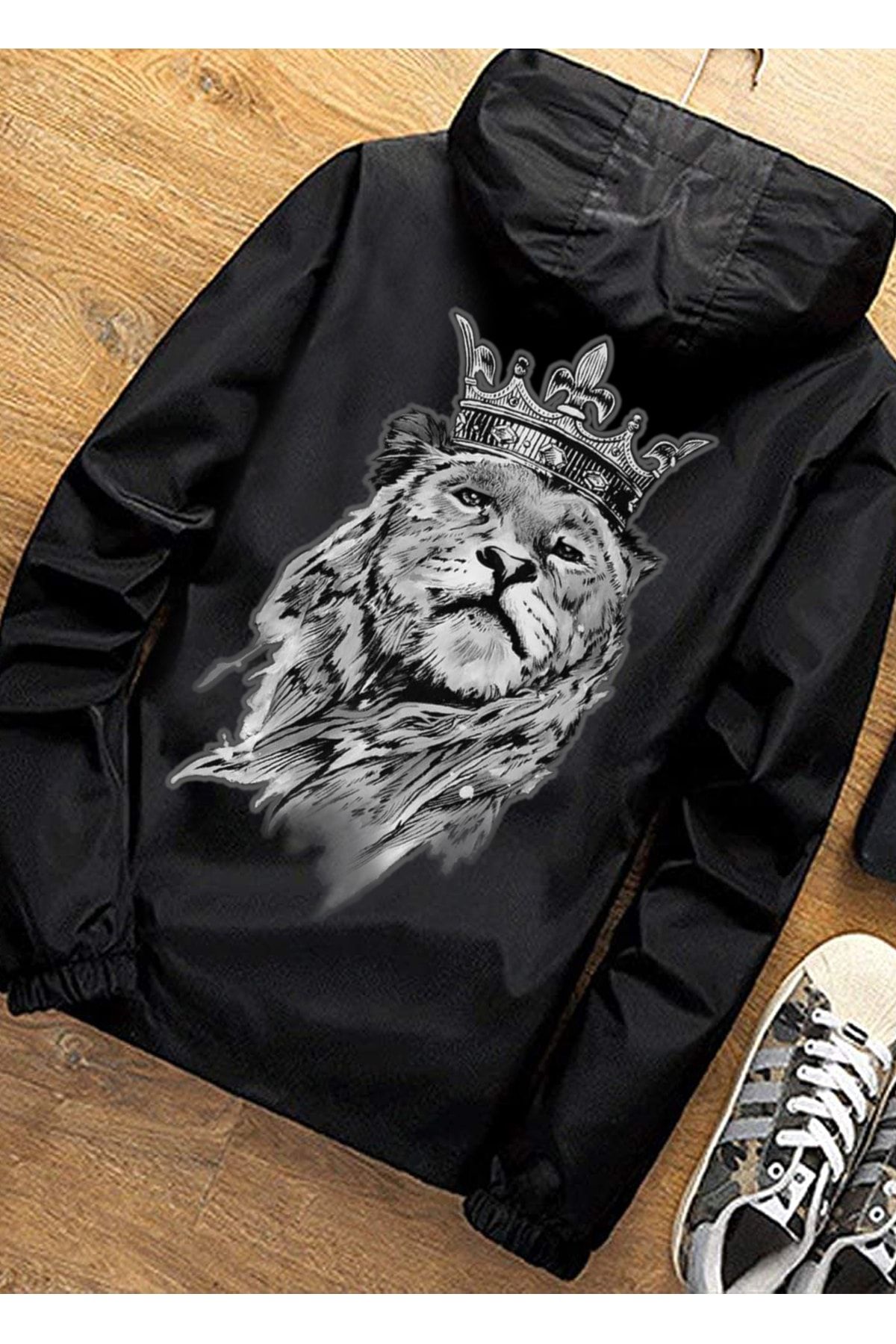 DE PLEIN Unisex Leo King Siyah Su Geçirmez Spor Mont