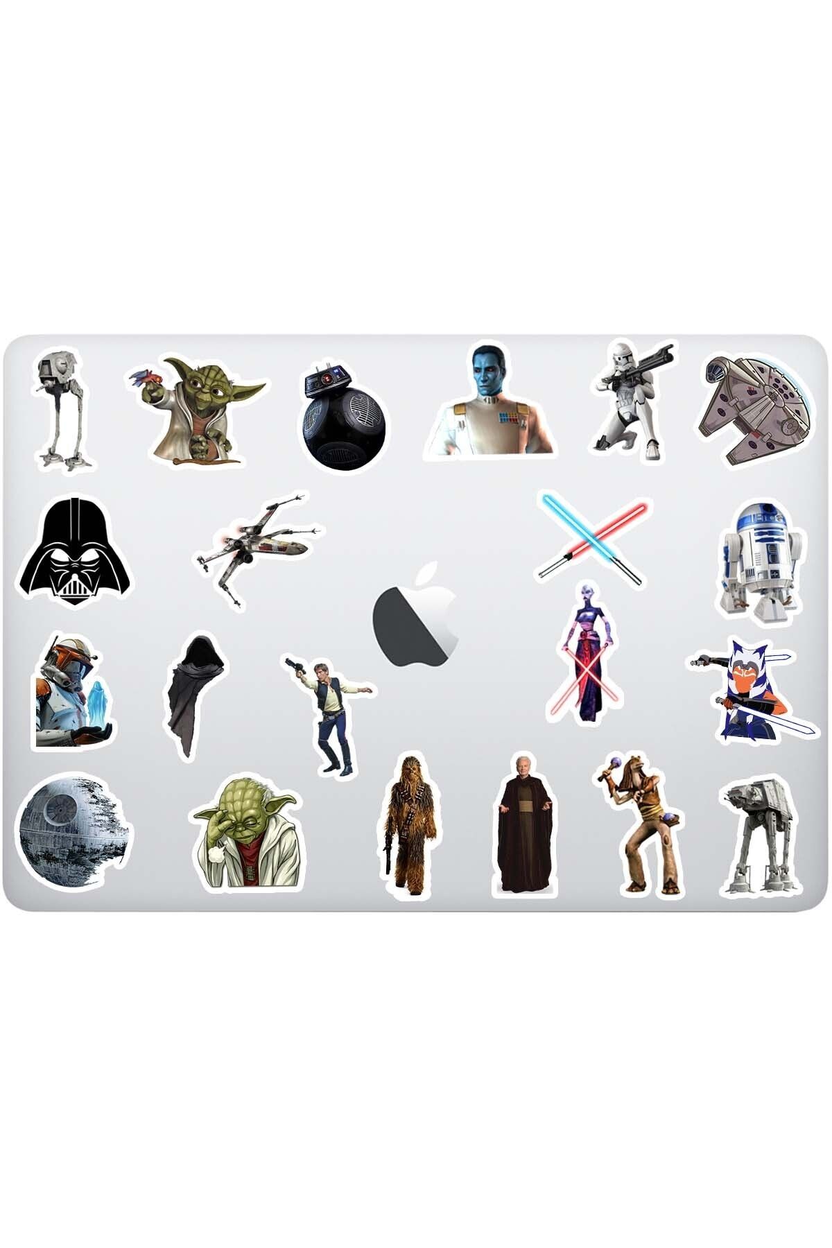 Stickir 21'li Star Wars Sticker Paketi - Star Wars Laptop Sticker Seti