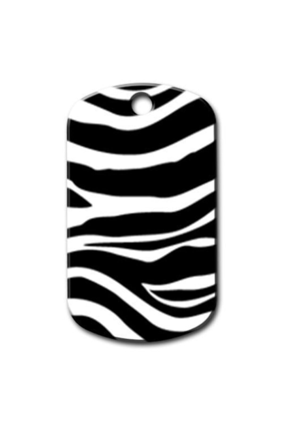 altın pati Zebra Desenli Kedi Köpek Künyesi