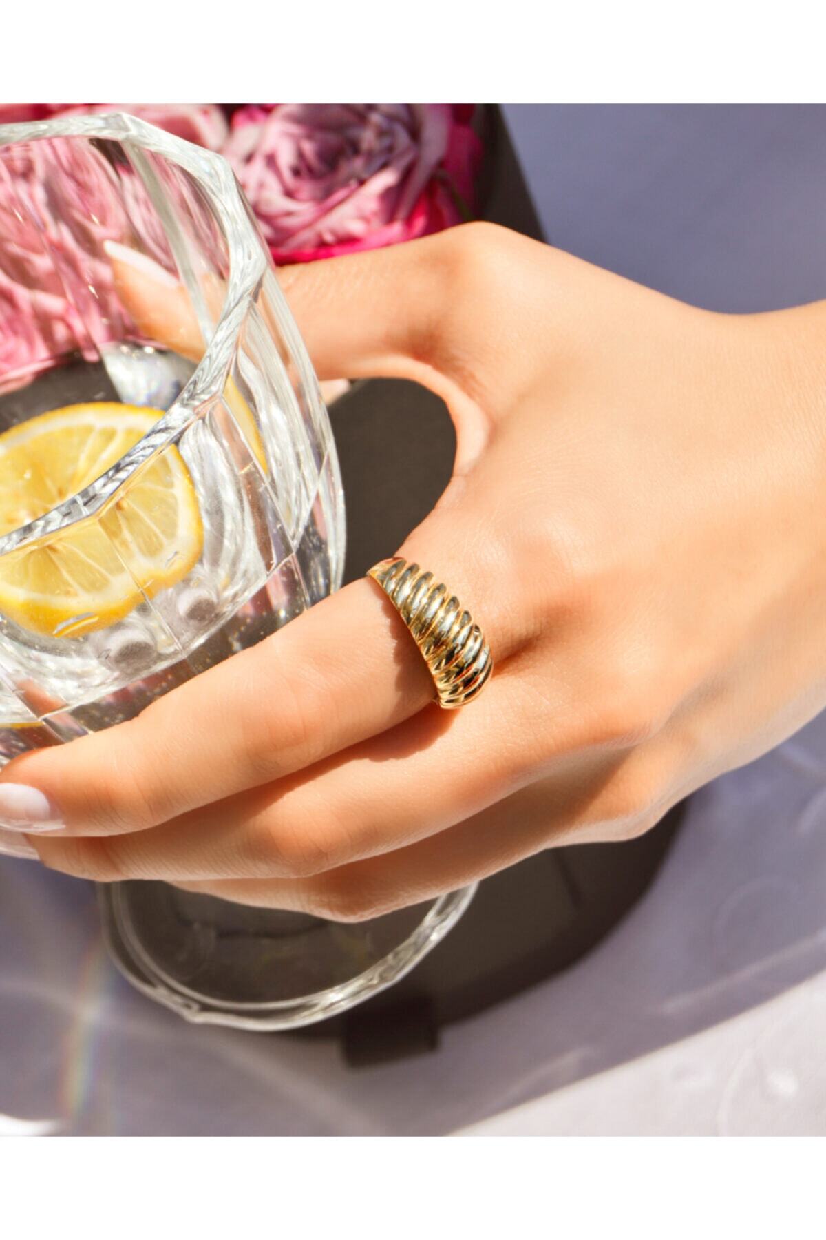 Karadeniz Kuyumculuk Bombe Tasarım Altın Yüzük (DOME TASARIM)