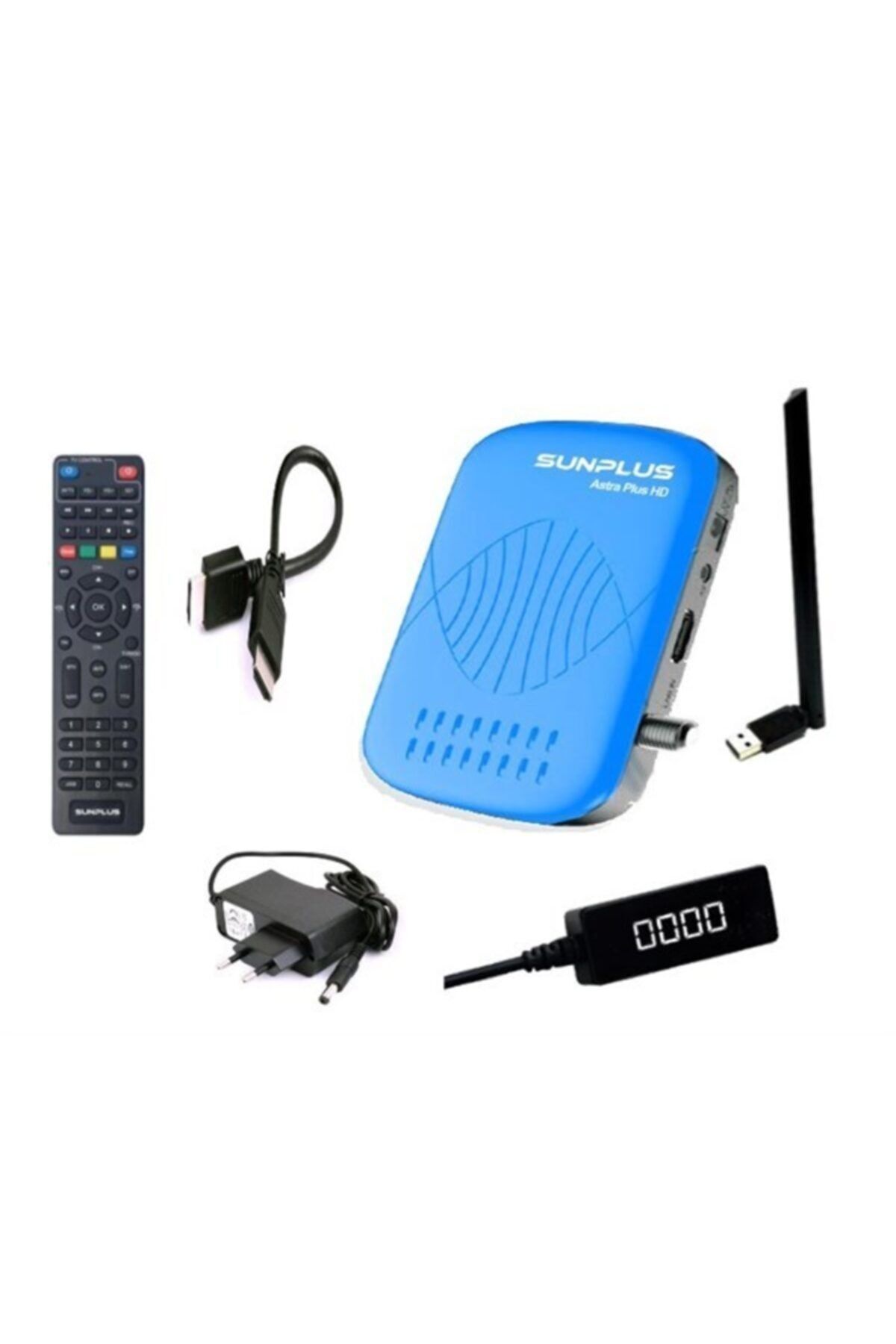 REWEL Sunplus Astraplus+ Hd Wifi Li Uydu Acısı Çanaksız Uydu Akıllı Kumanda