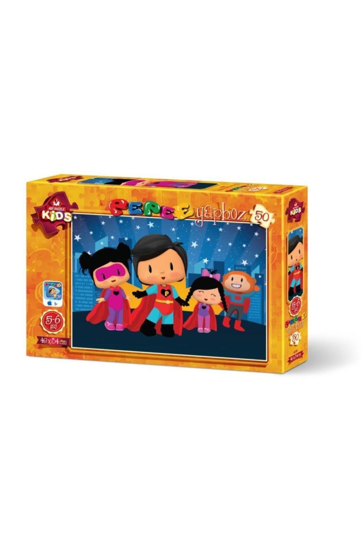 Art Puzzle Art Çocuk Puzzle Pepee Süper Kahraman 50 Parça Puzzle