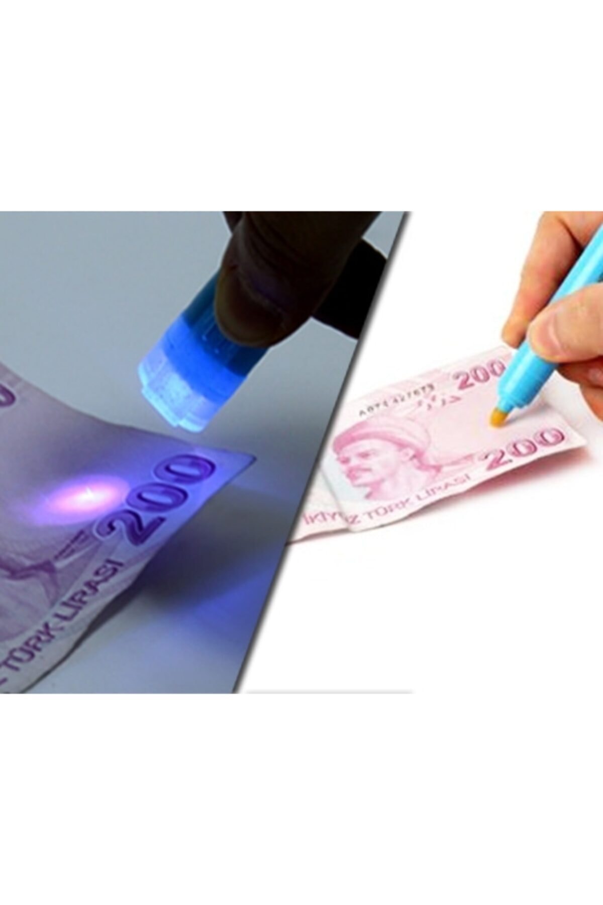 OEM Mor Işıklı Para Kontrol Kalemi