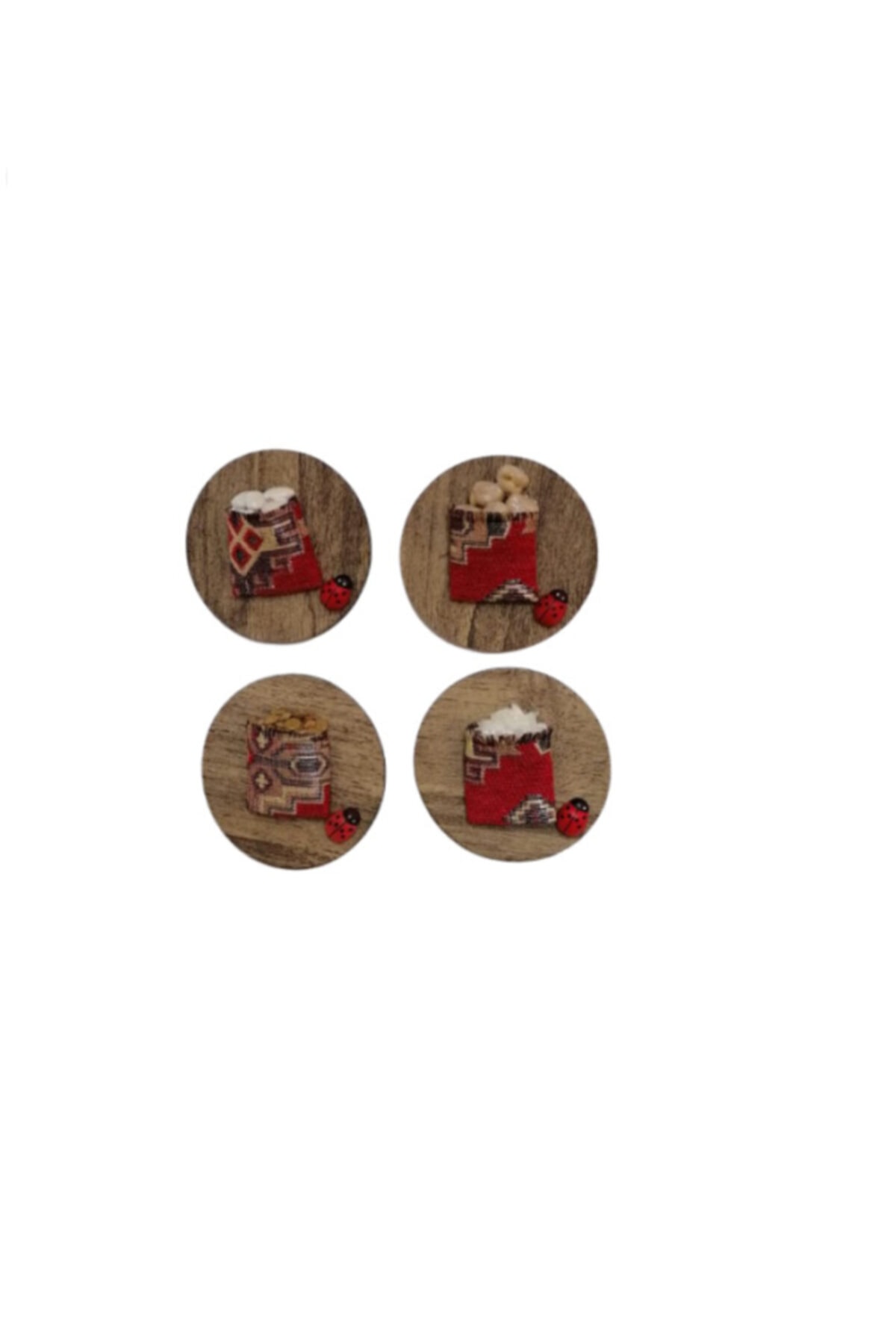 RESA Yılbaşı Bereket Magneti 4 Lü Set Buzdolabı