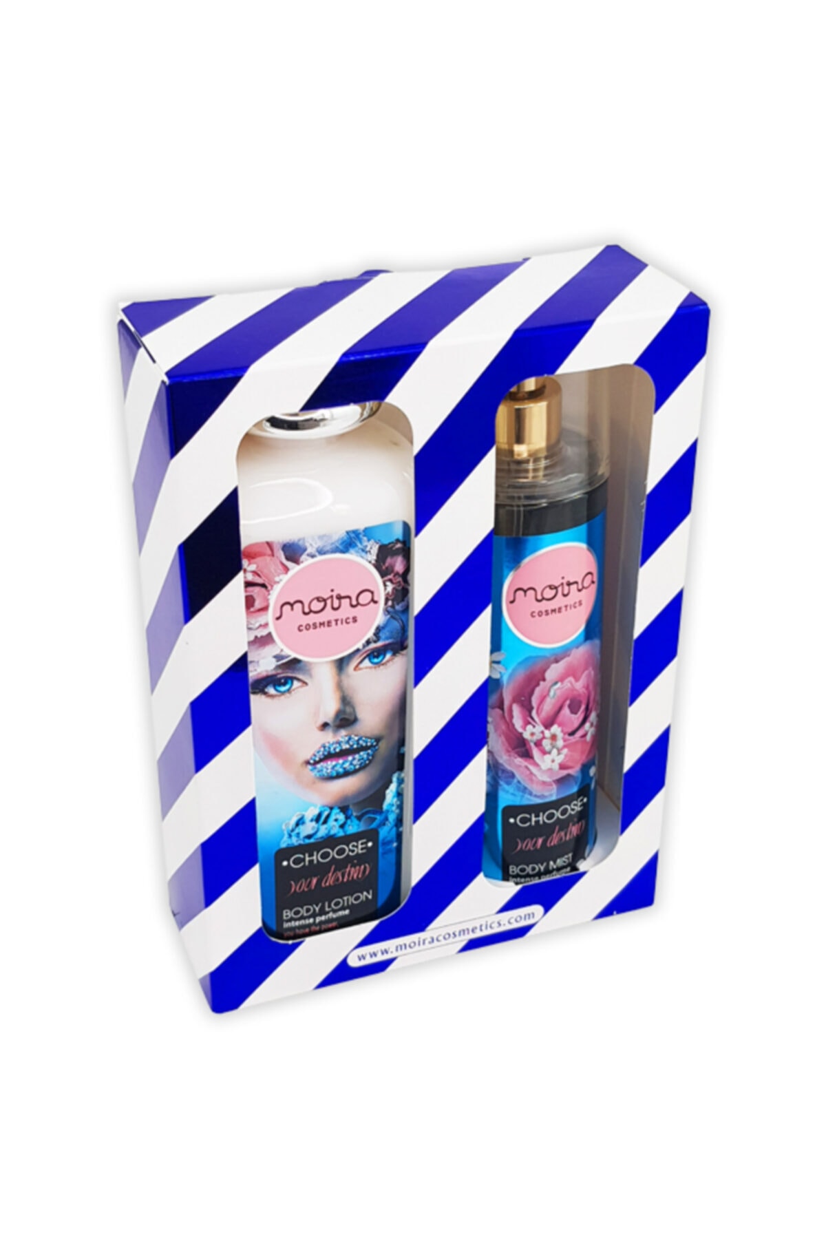 MOIRA COSMETICS Moıra Choose Destıny 2 Lı Hedıye Setı Vücut Losyonu - Body Mıst - Mavı